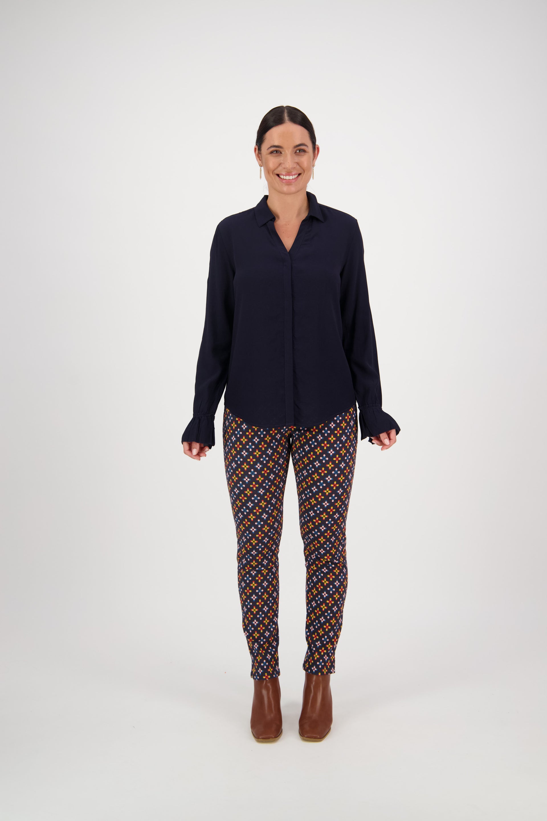 4438 Long Sleeve Shirt - Ink - Vassalli