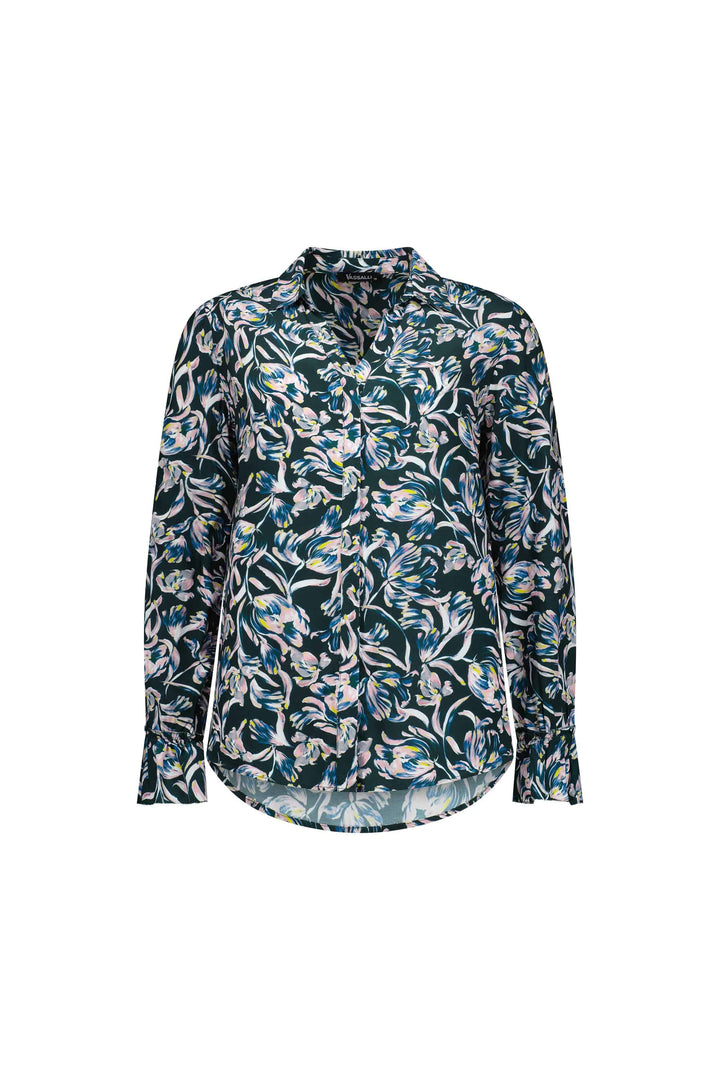 4438 Valentina - Printed Long Sleeve Cuff Detail Shirt - Vassalli