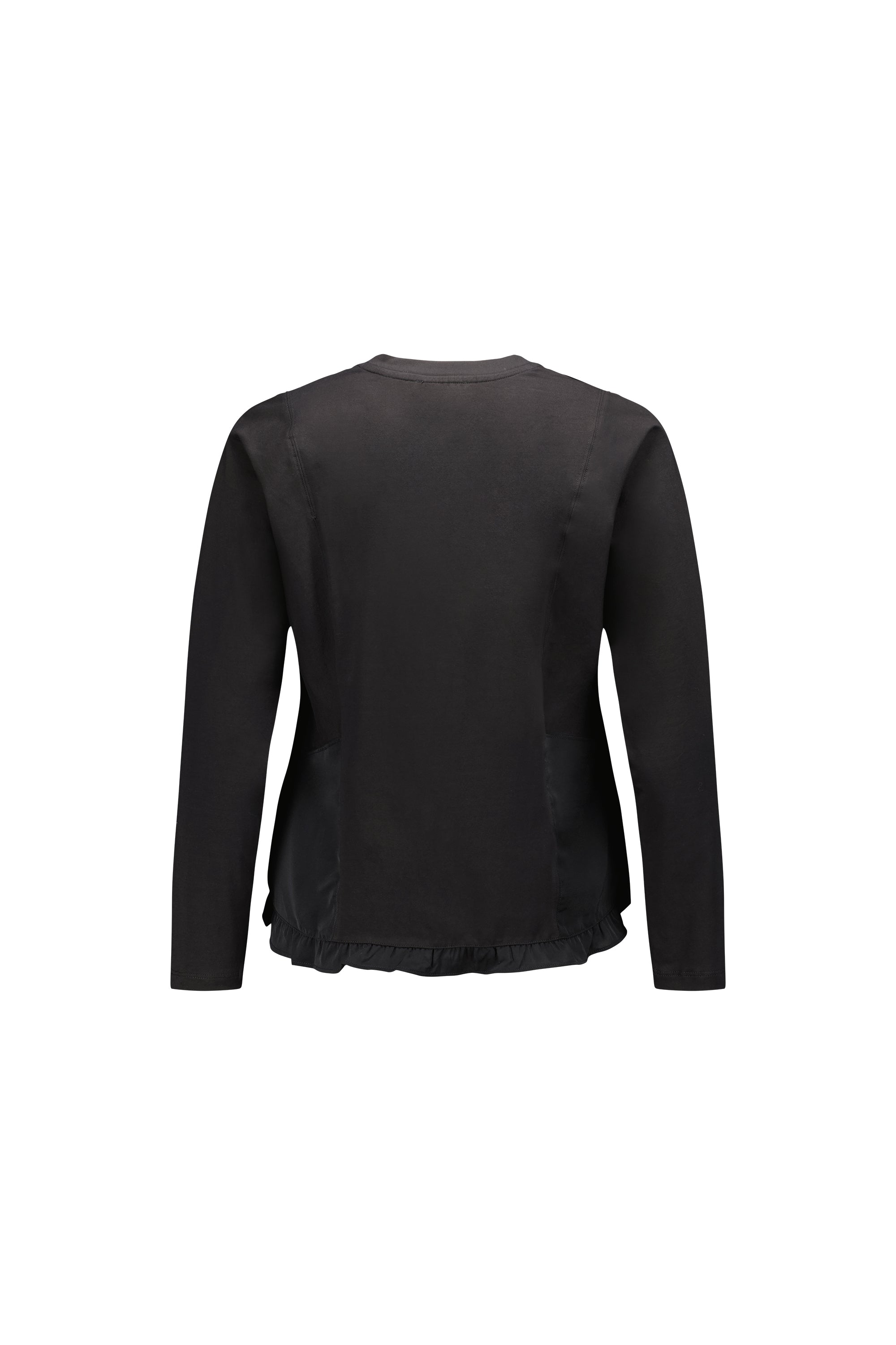 4439 Long Sleeve Top - Black - Vassalli