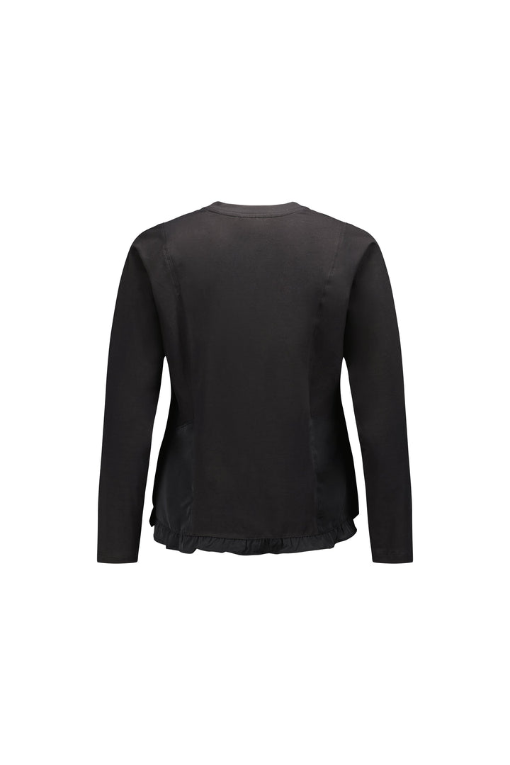 4439 Long Sleeve Top - Black - Vassalli