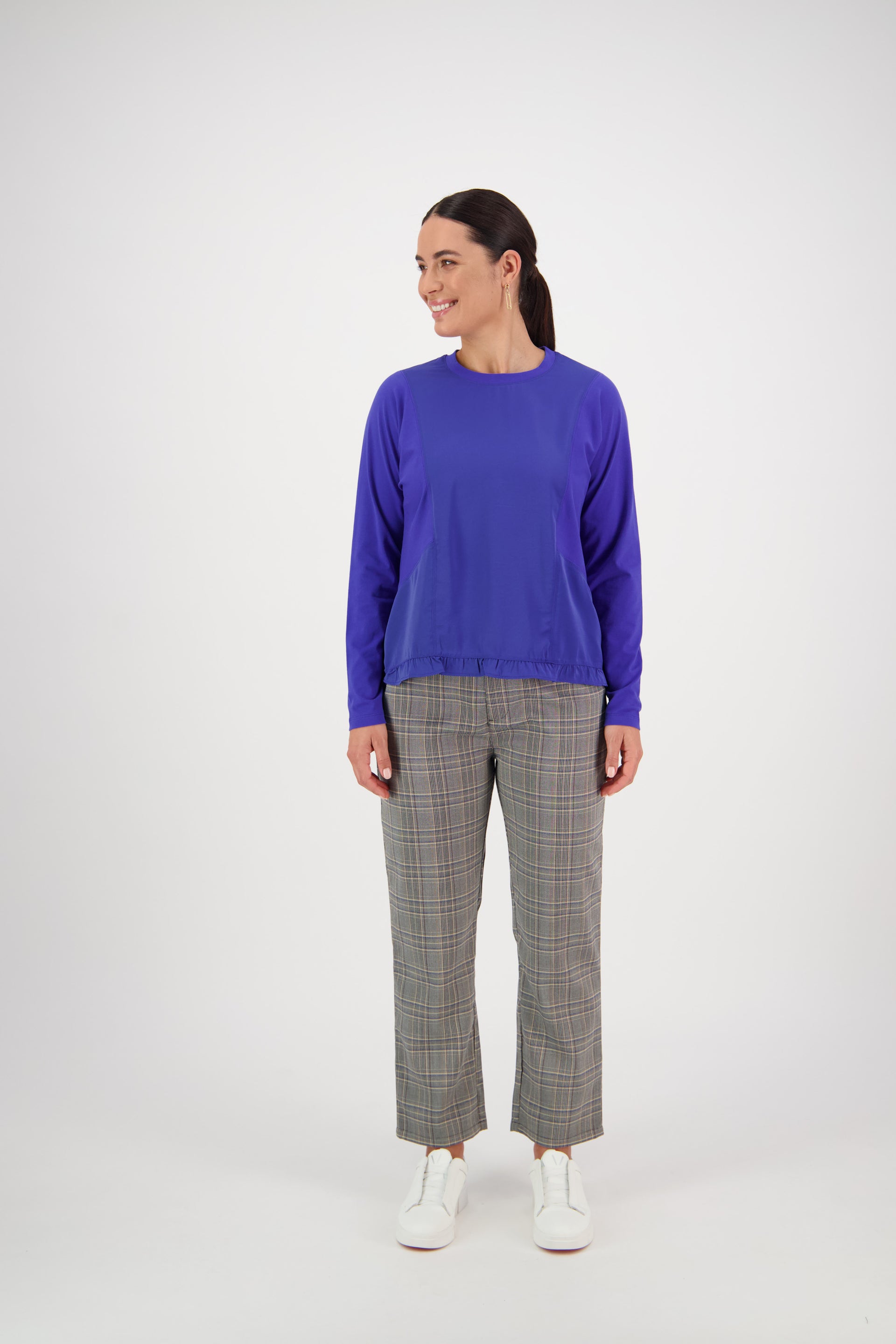 4439 Long Sleeve Top - Royal Blue - Vassalli