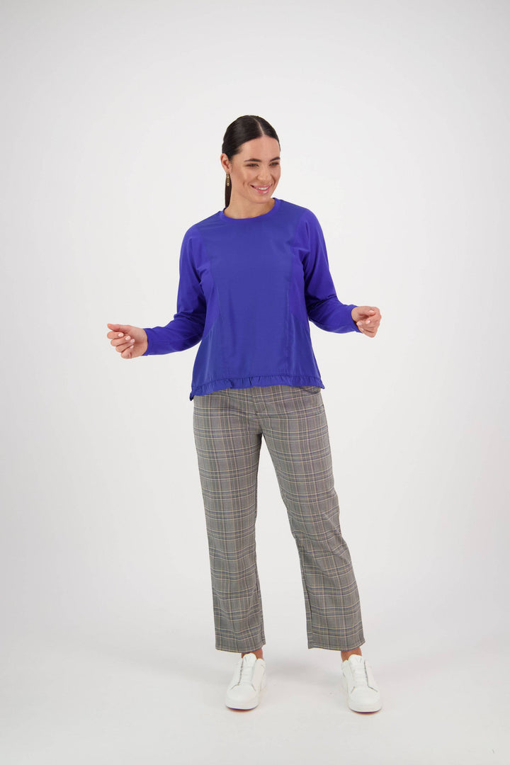 4439 Long Sleeve Top - Royal Blue - Vassalli