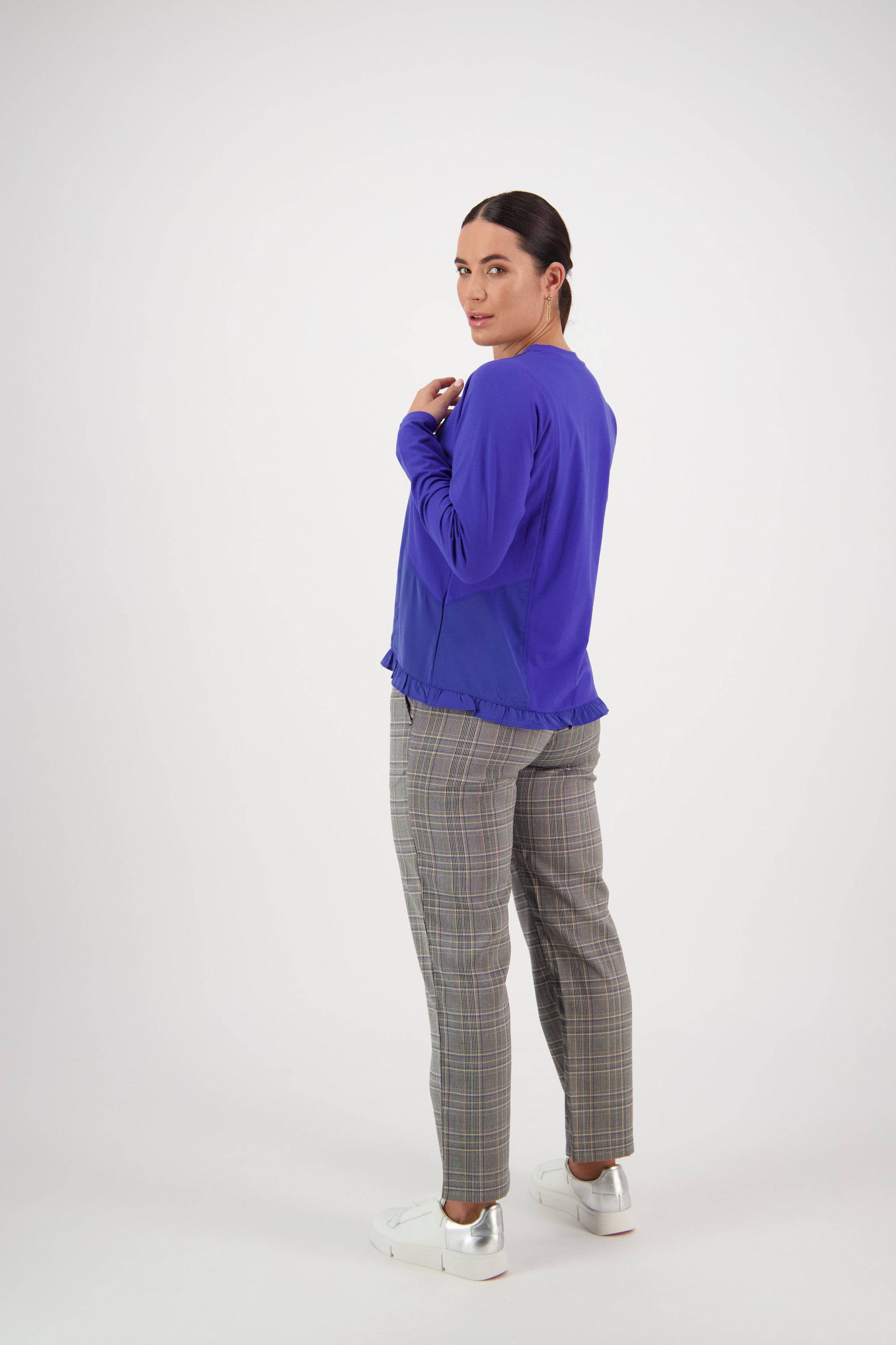 4439 Long Sleeve Top - Royal Blue - Vassalli