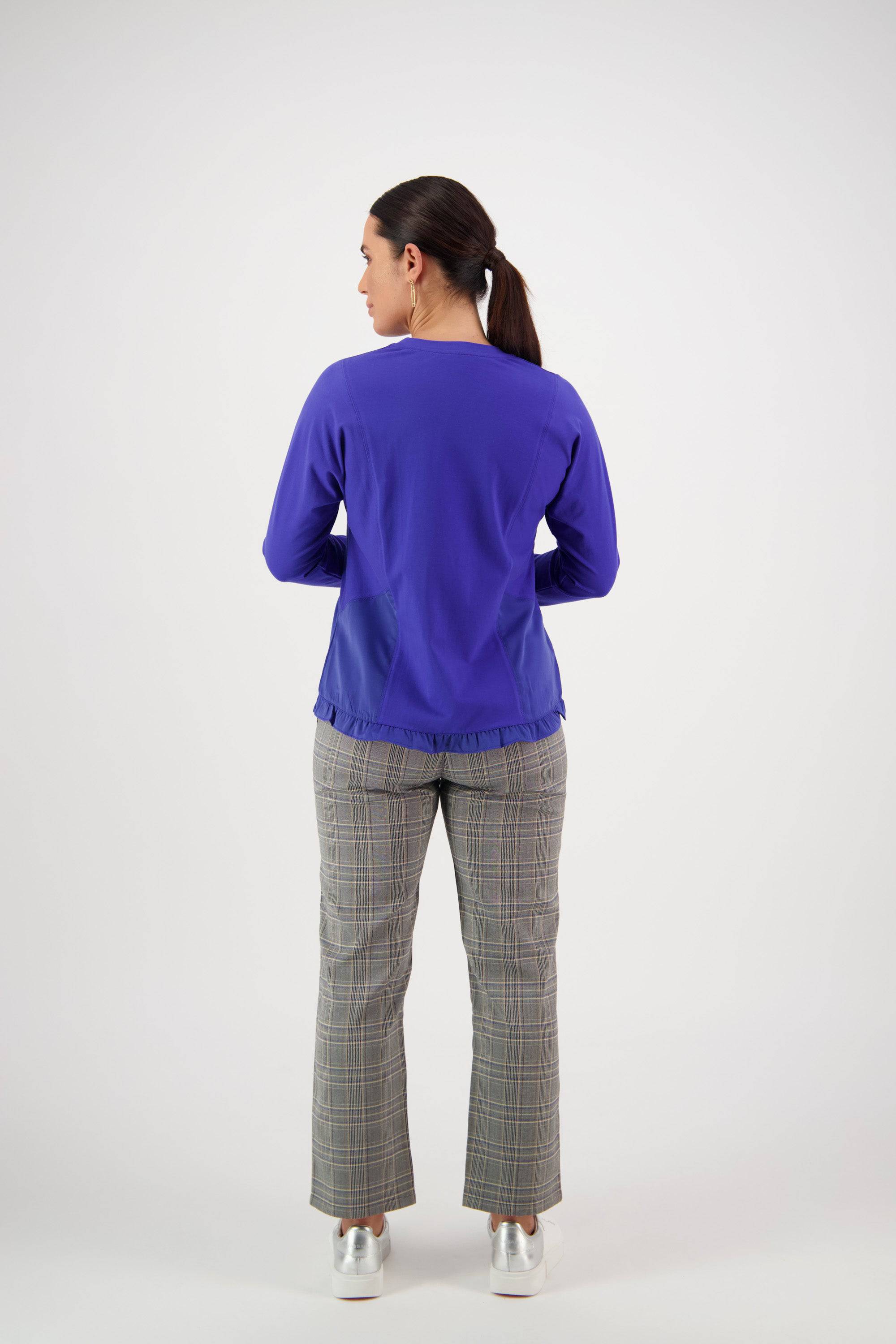 4439 Long Sleeve Top - Royal Blue - Vassalli