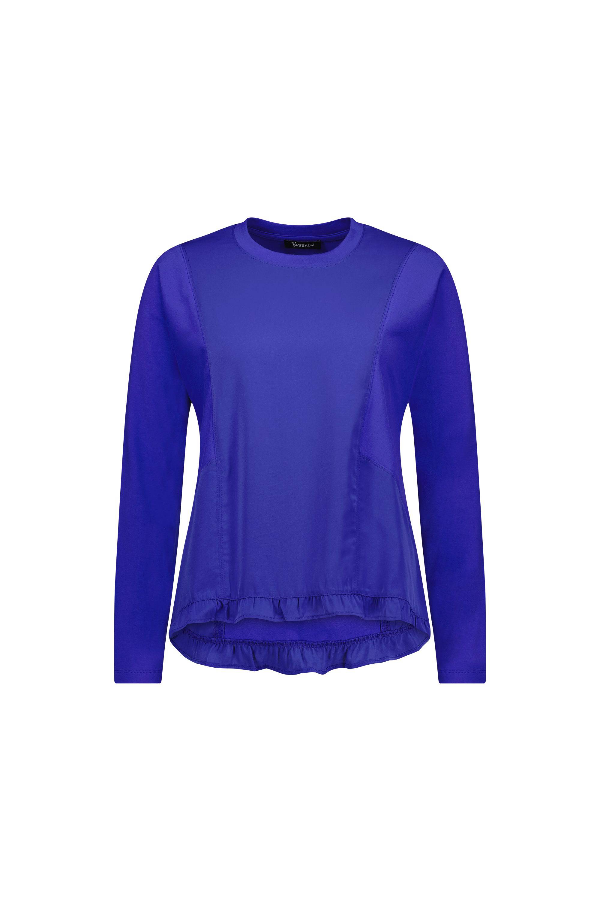 4439 Long Sleeve Top - Royal Blue - Vassalli