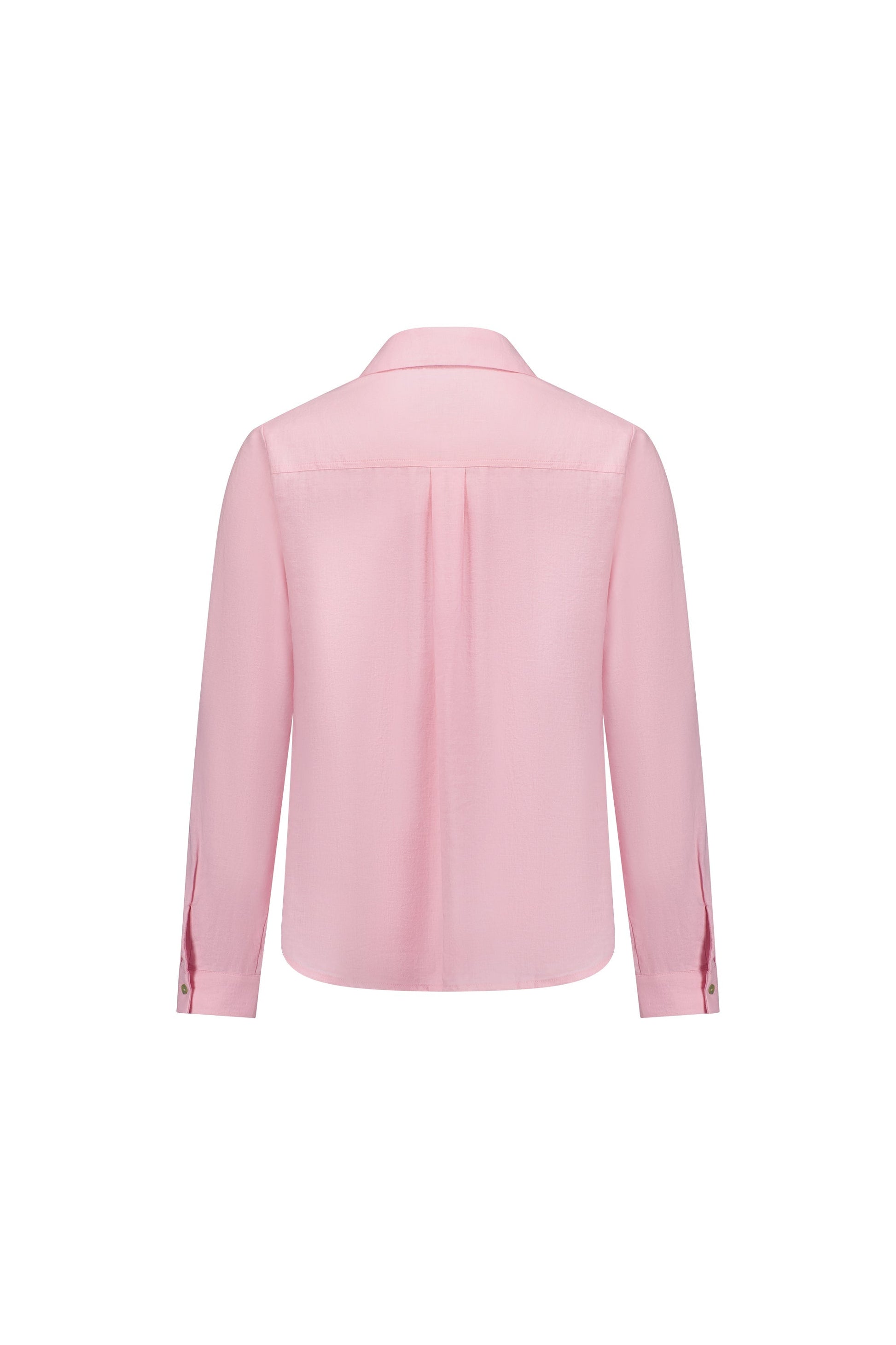 4449 Light Pink - Long Sleeve Shirt with 1/2 Placket - Vassalli