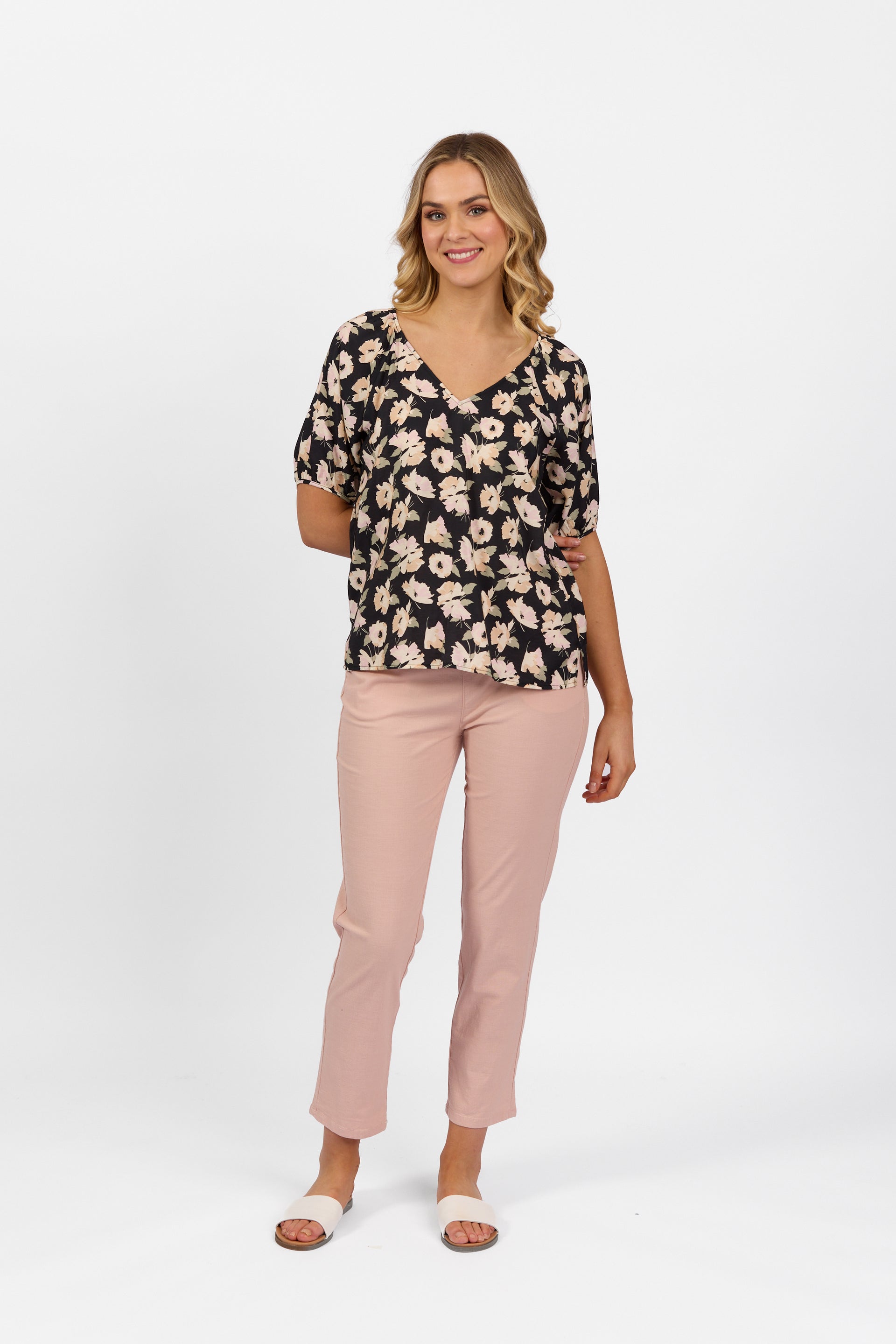 4454P V-Neck Top - Thea - Vassalli