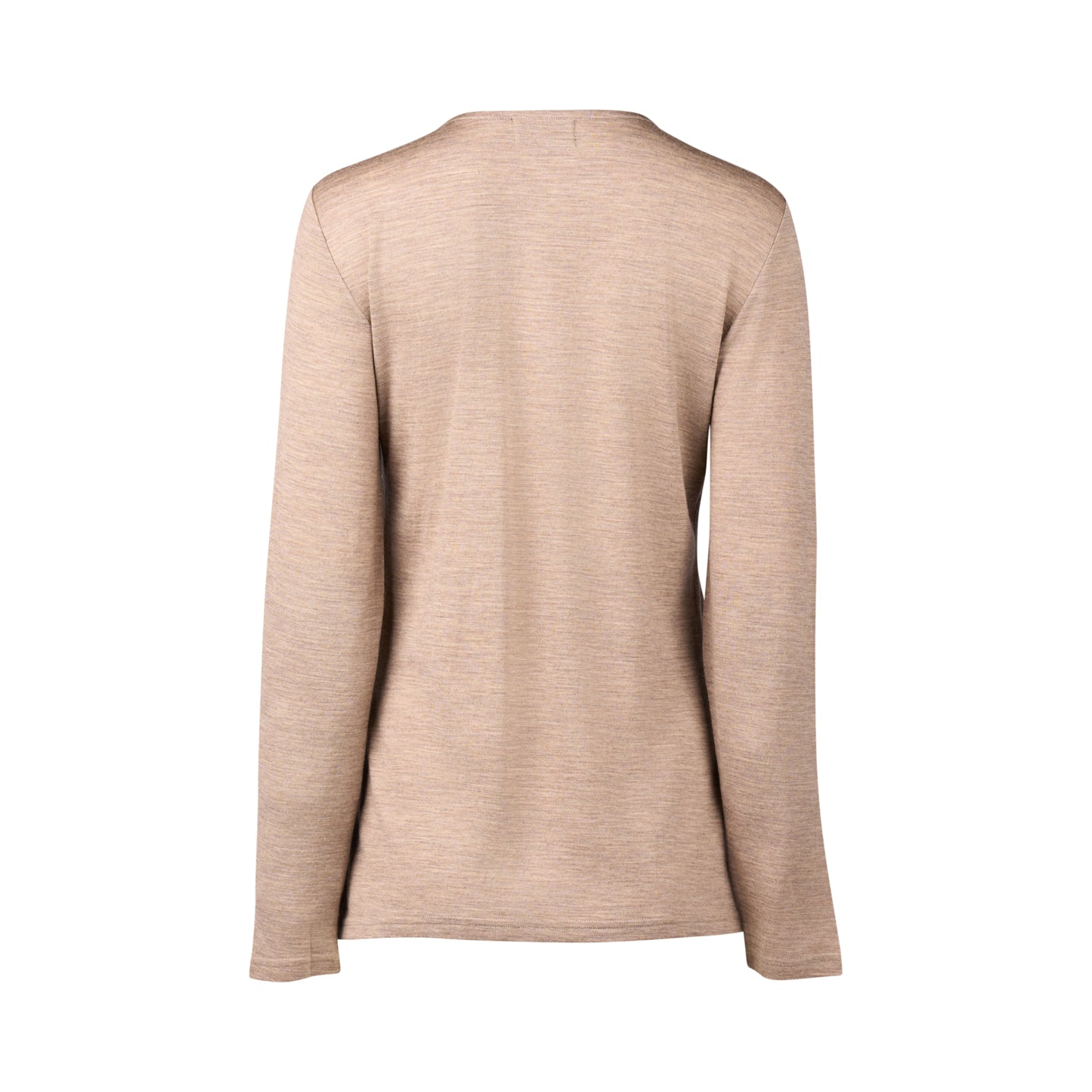 4467 Twig - 100% Merino Basic Long Sleeve Crew Neck Top - Vassalli