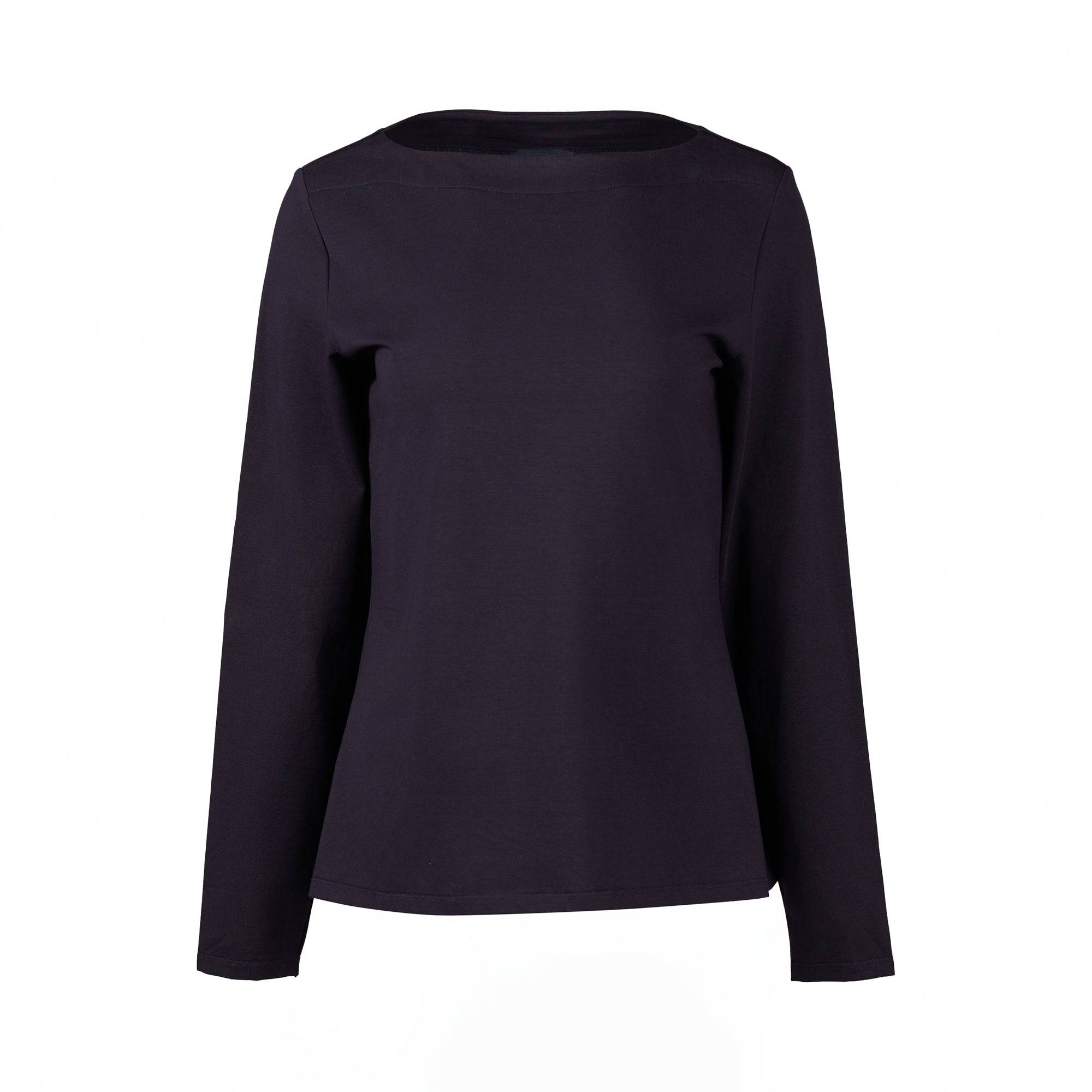 4472 Boat Neck Top - Ink - Vassalli