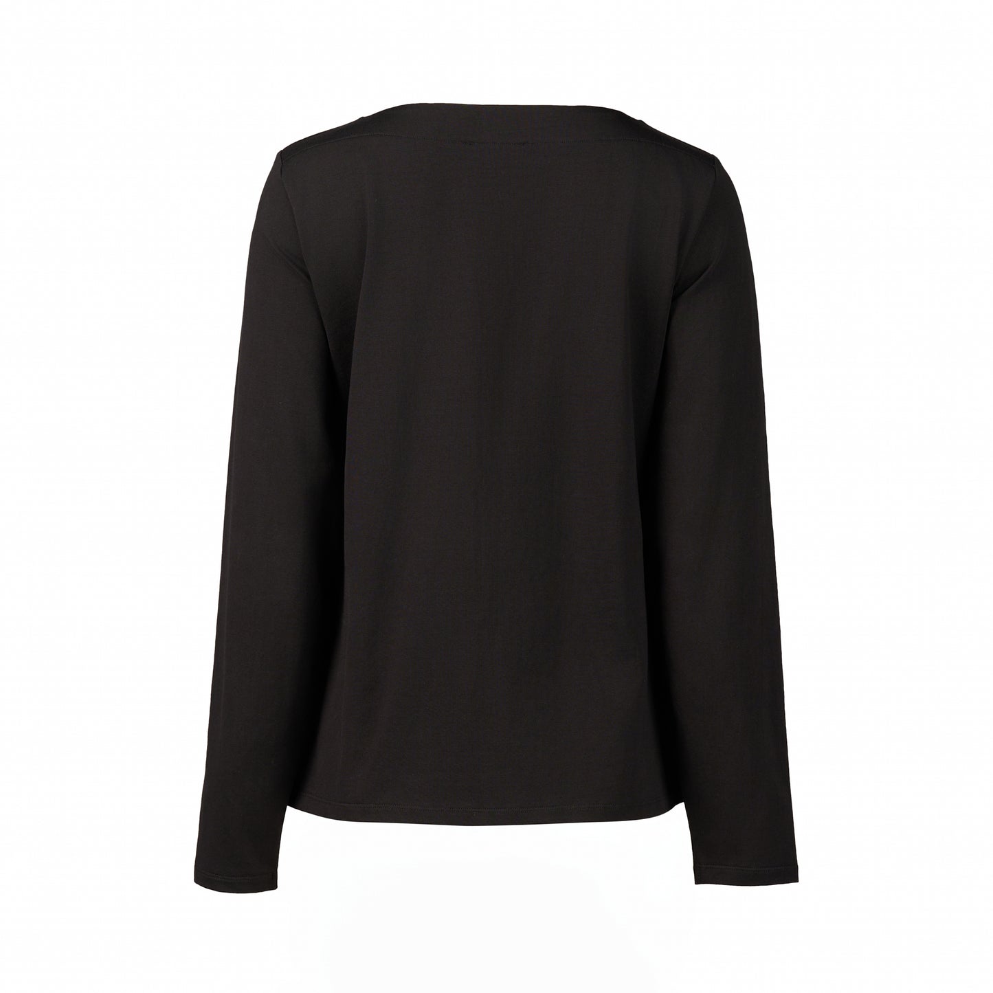 4473 Black - V Neck Long Sleeve Top - Vassalli