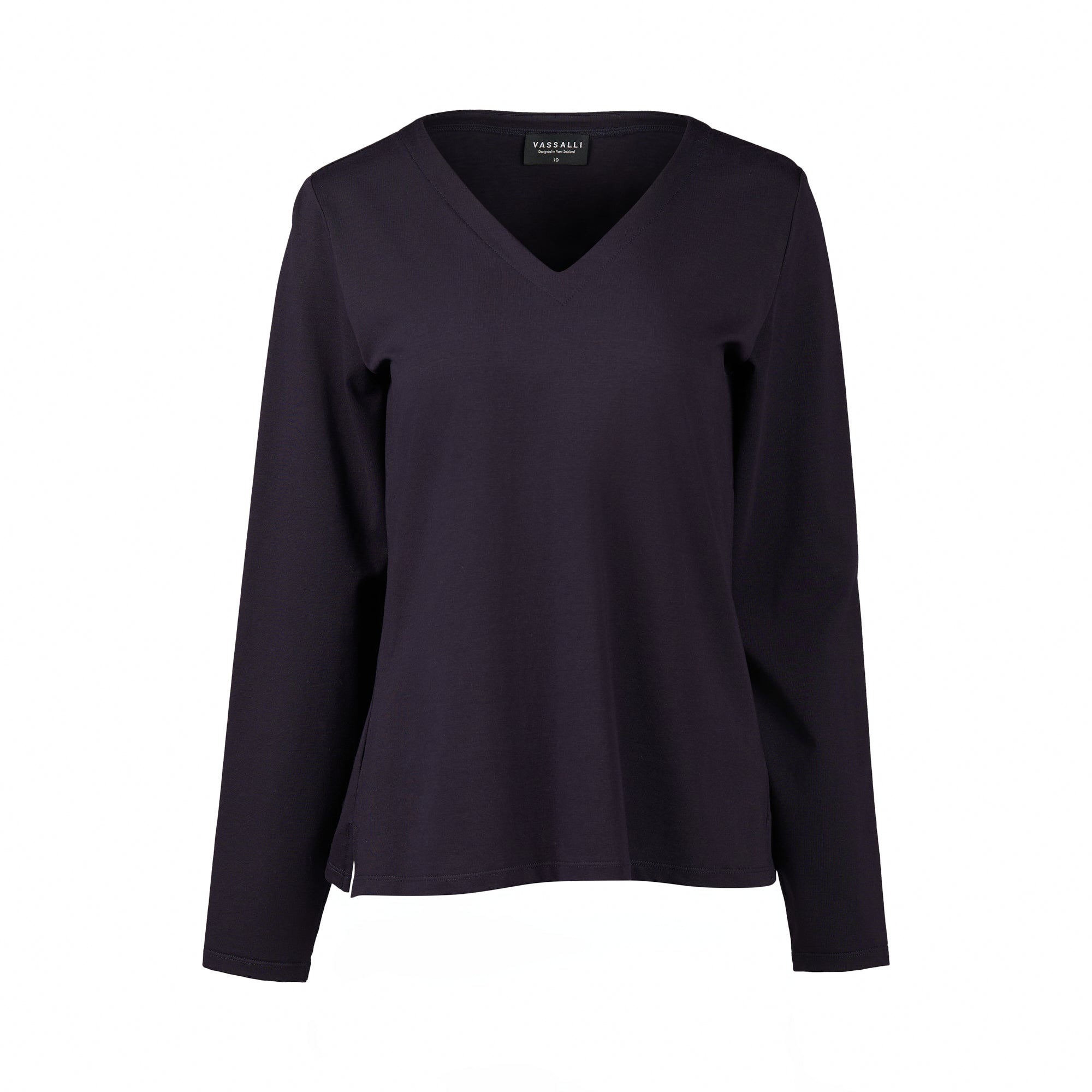 4473 V-Neck Top - Ink - Vassalli