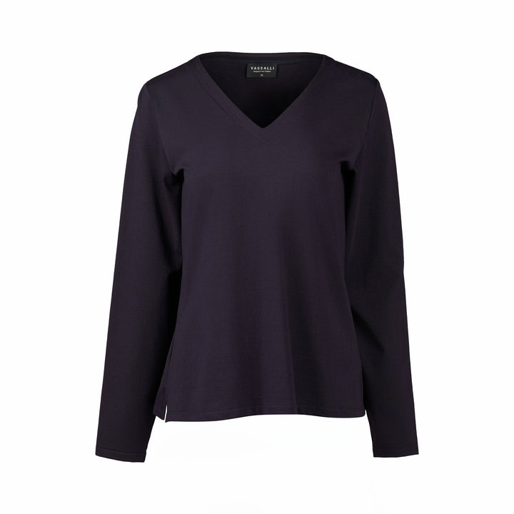 4473 V-Neck Top - Ink - Vassalli