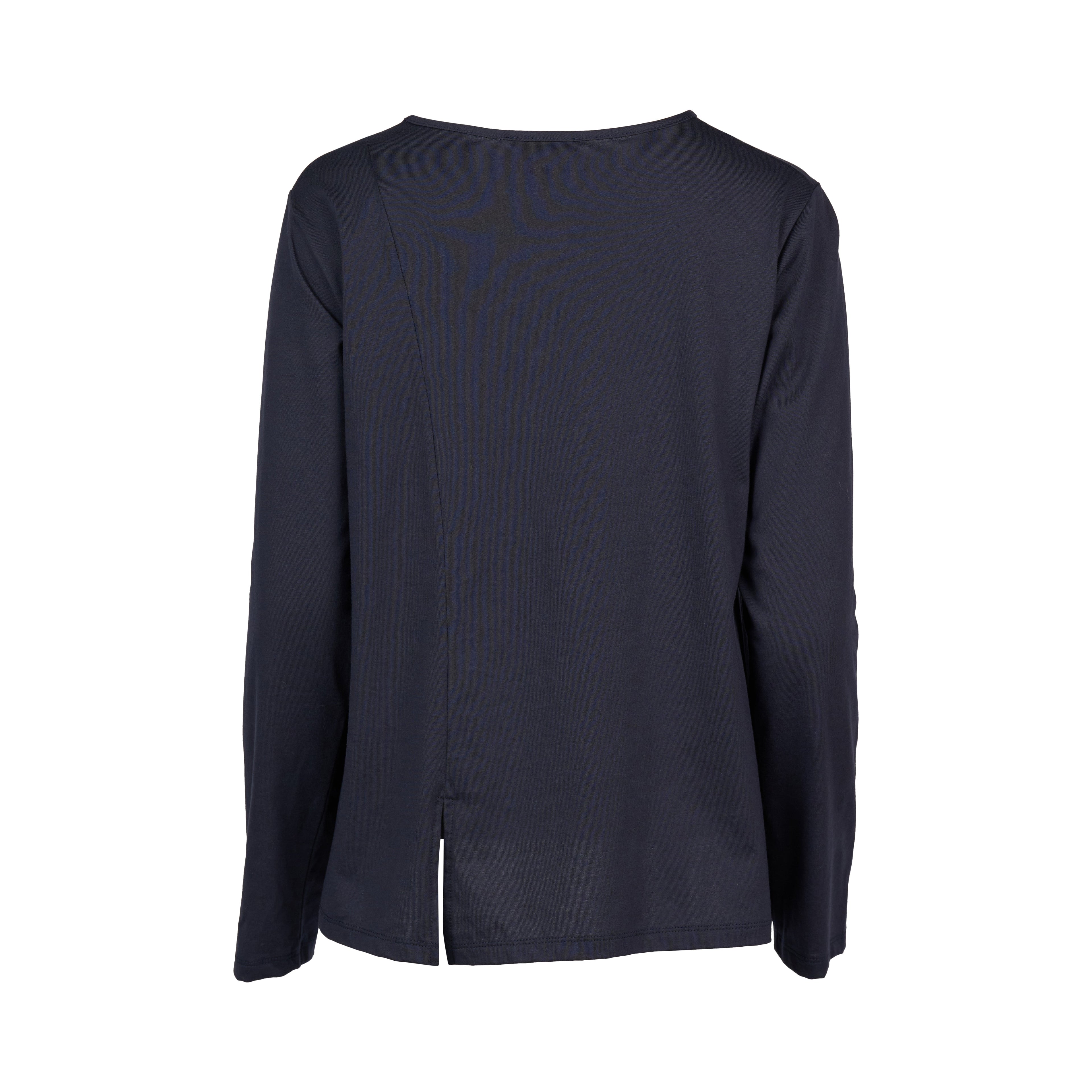 4477 Ink - Swing Top with Off Centre Split Detail - Vassalli