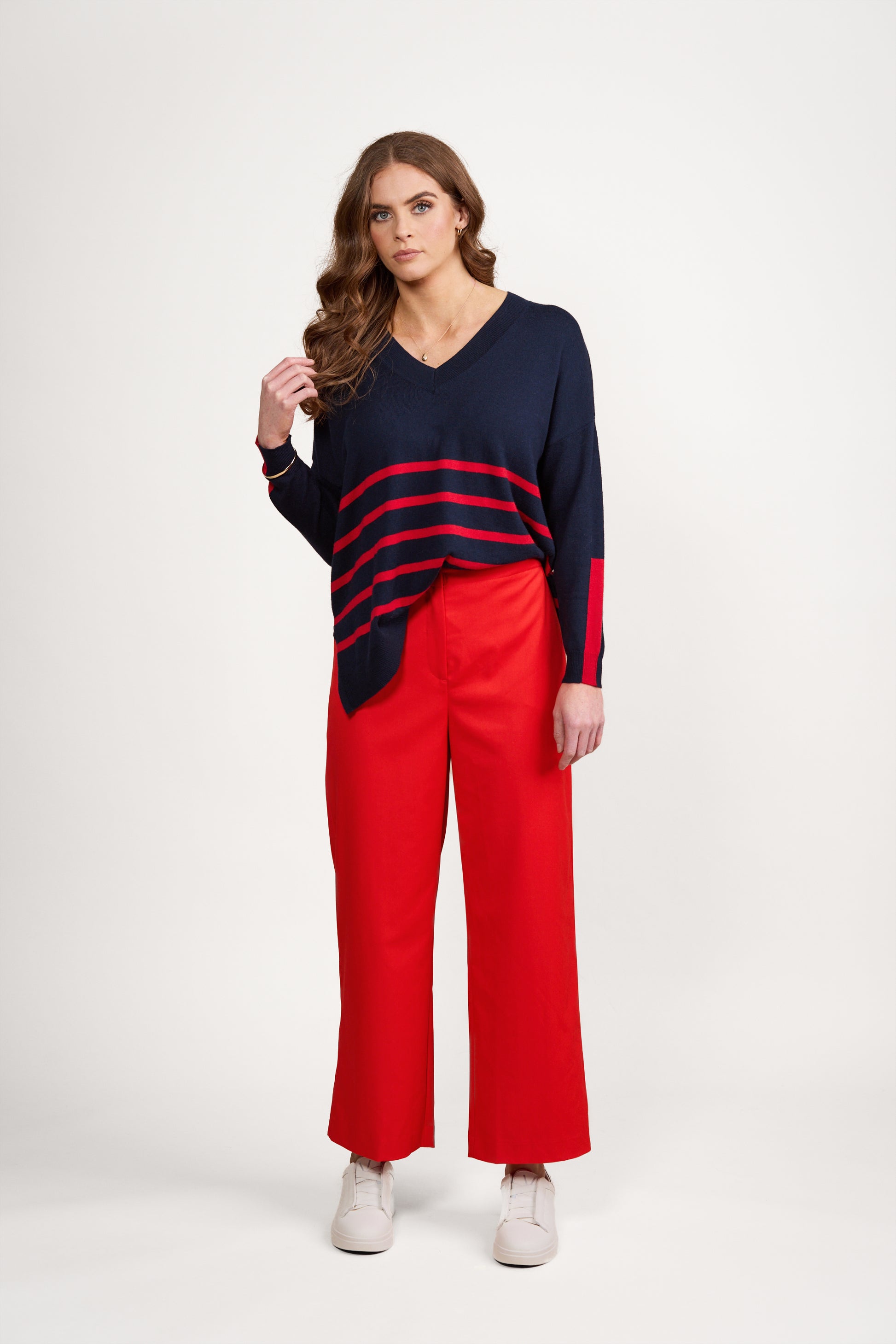 5023 Fiesta - Wide Leg Ankle Grazer Pant - Vassalli