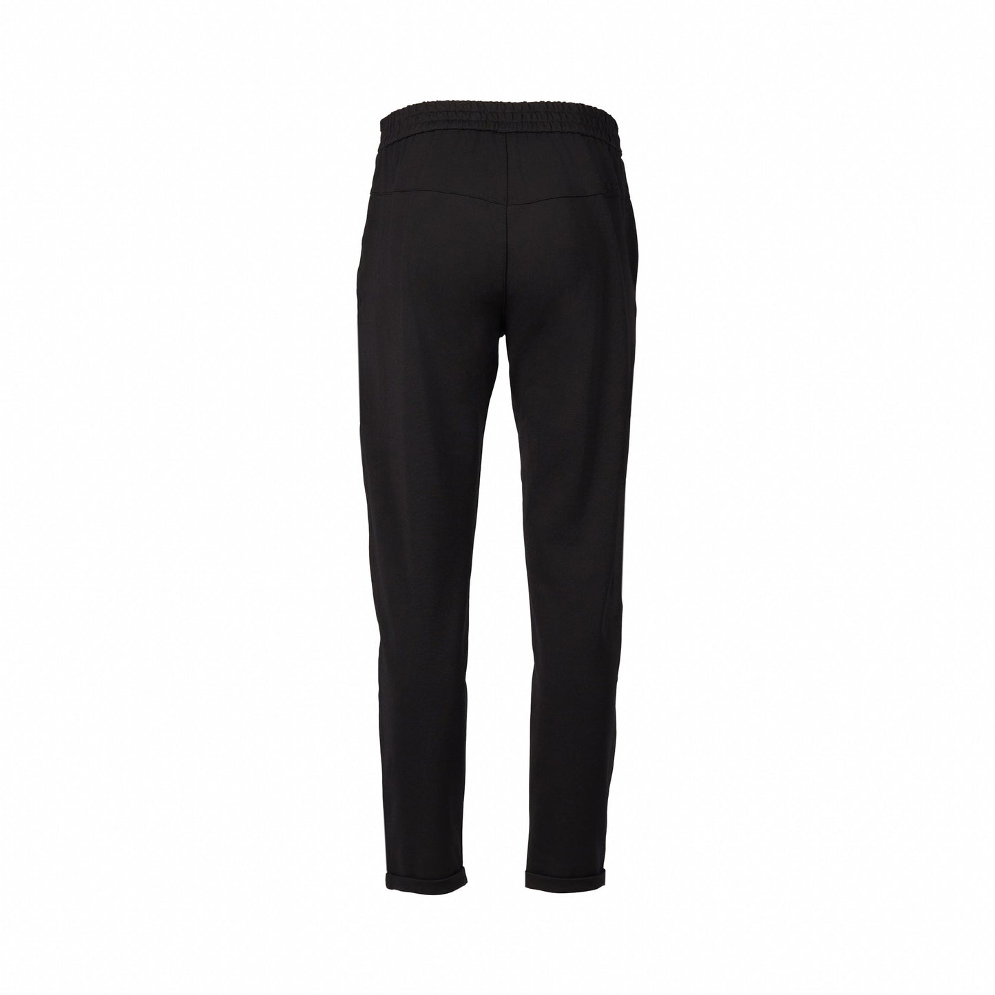 5026 Black - Relaxed Leg Ankle Grazer Pant - Vassalli