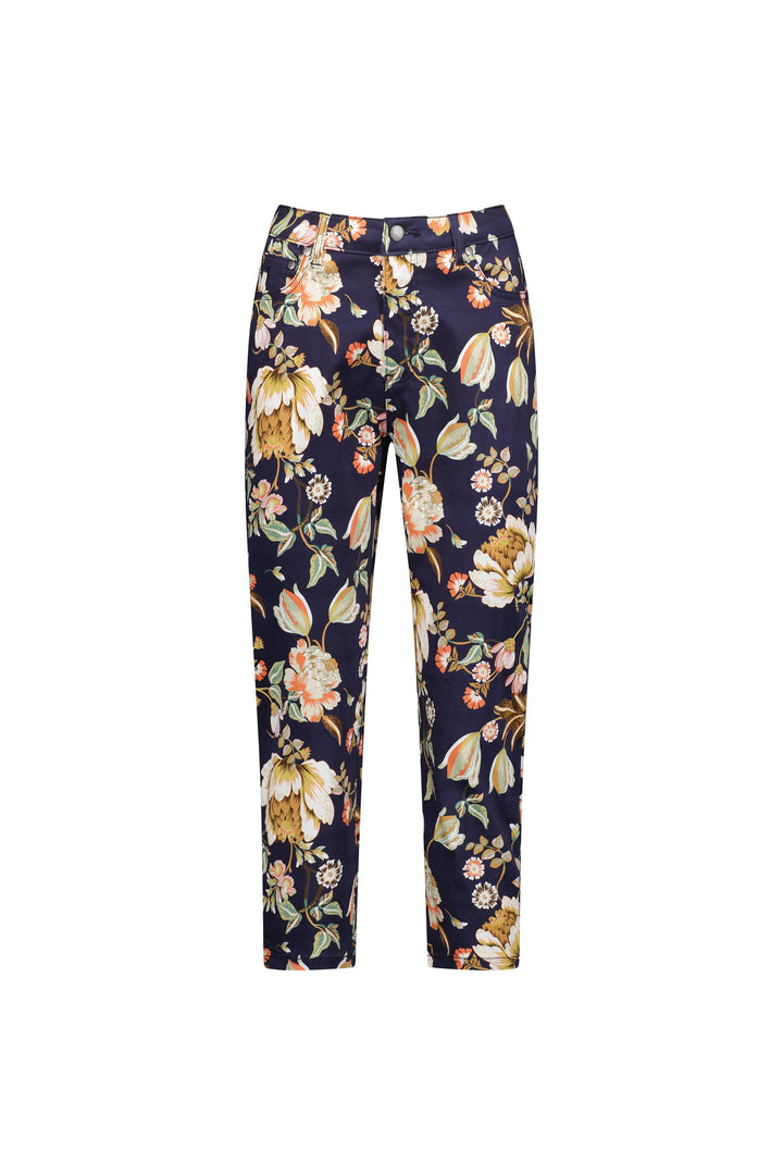 5509LW Freya - Printed Lightweight Skinny Leg 7/8 Length Pant with Fly - Vassalli