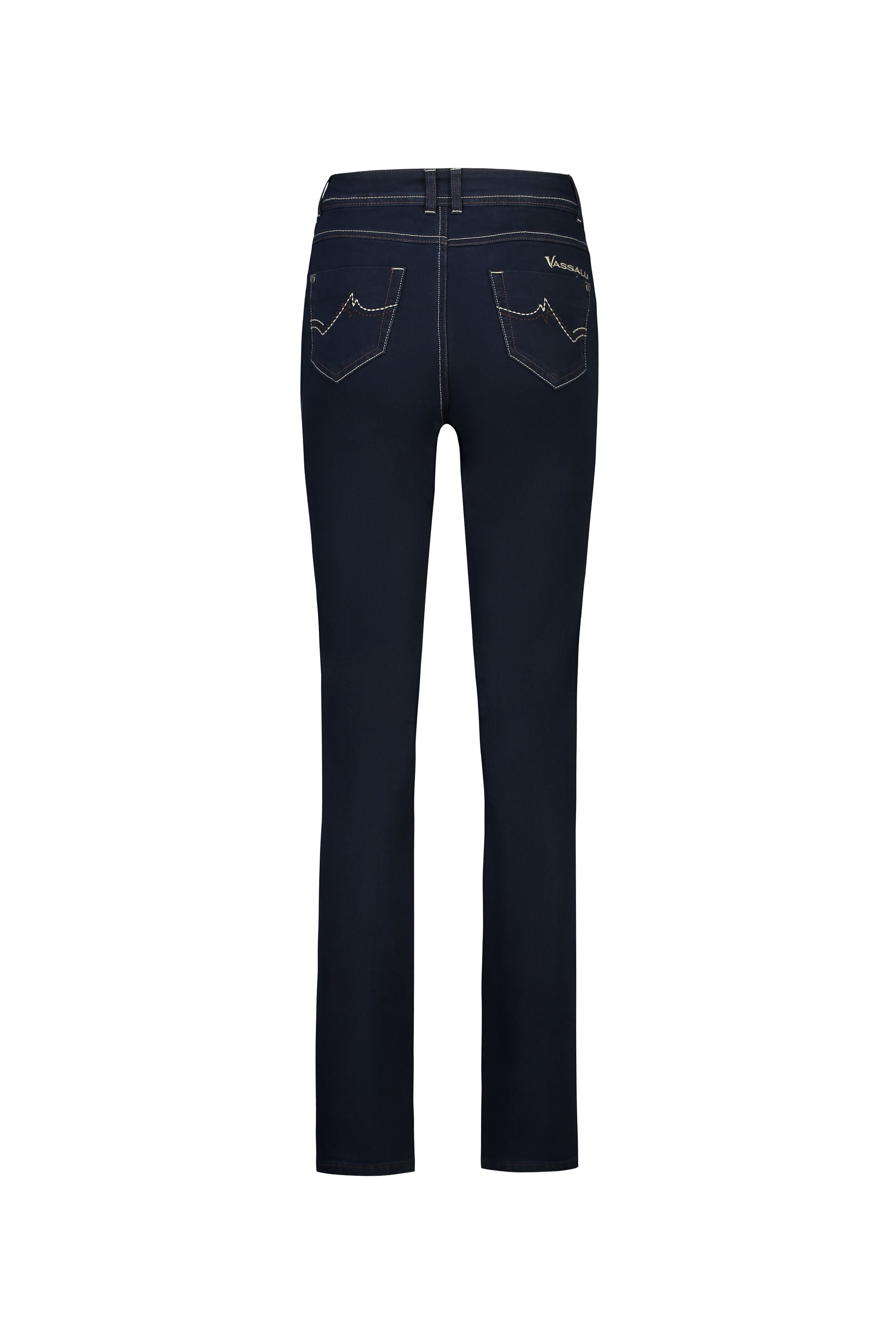 5557 Indigo Denim - Straight Leg Full Length Jean - Vassalli