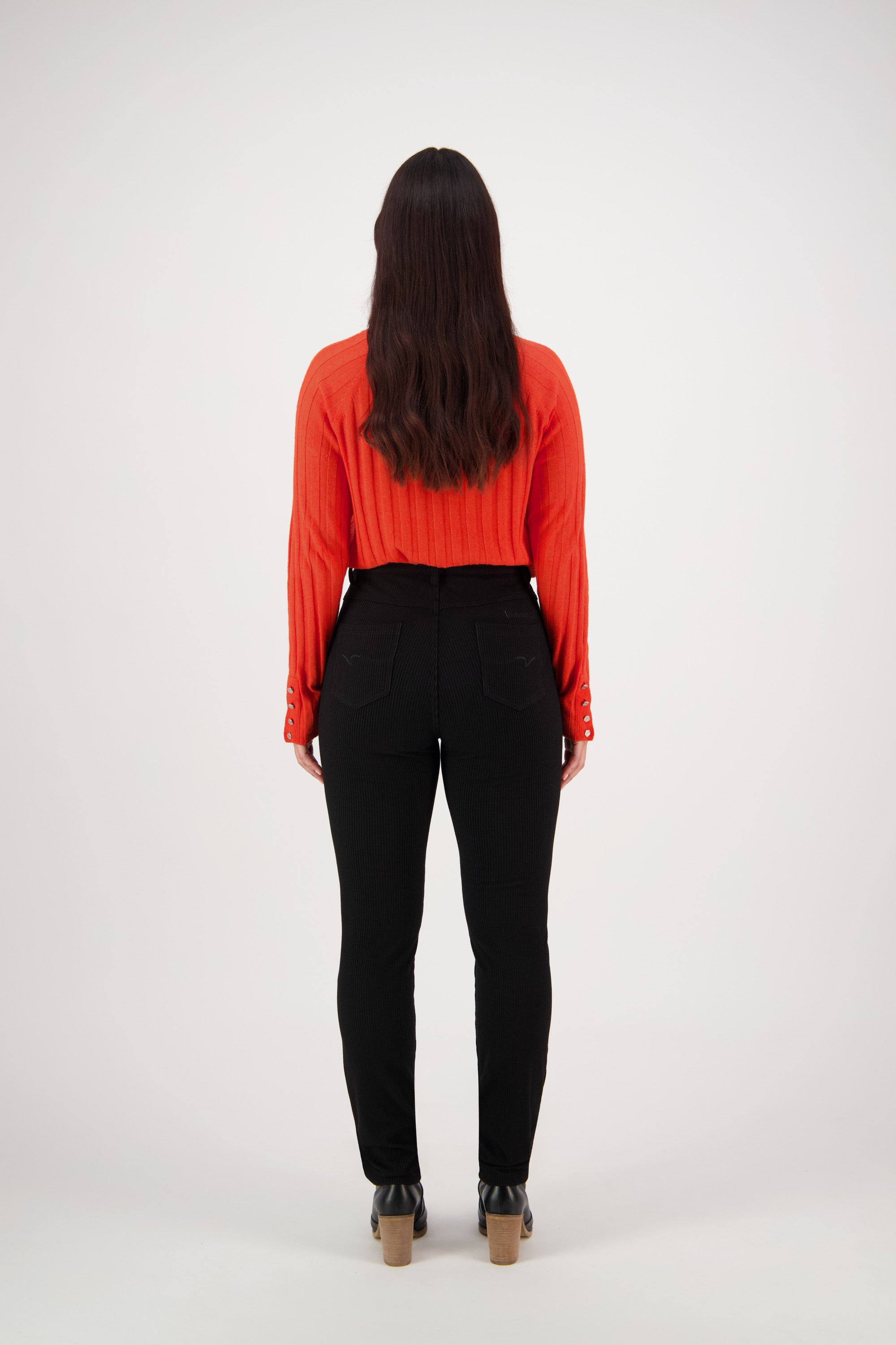 5663 Plush - Skinny Leg Full Length Ponti Pant with Fly - Vassalli