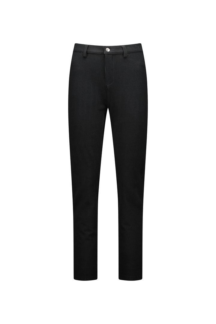 5663 Plush - Skinny Leg Full Length Ponti Pant with Fly - Vassalli