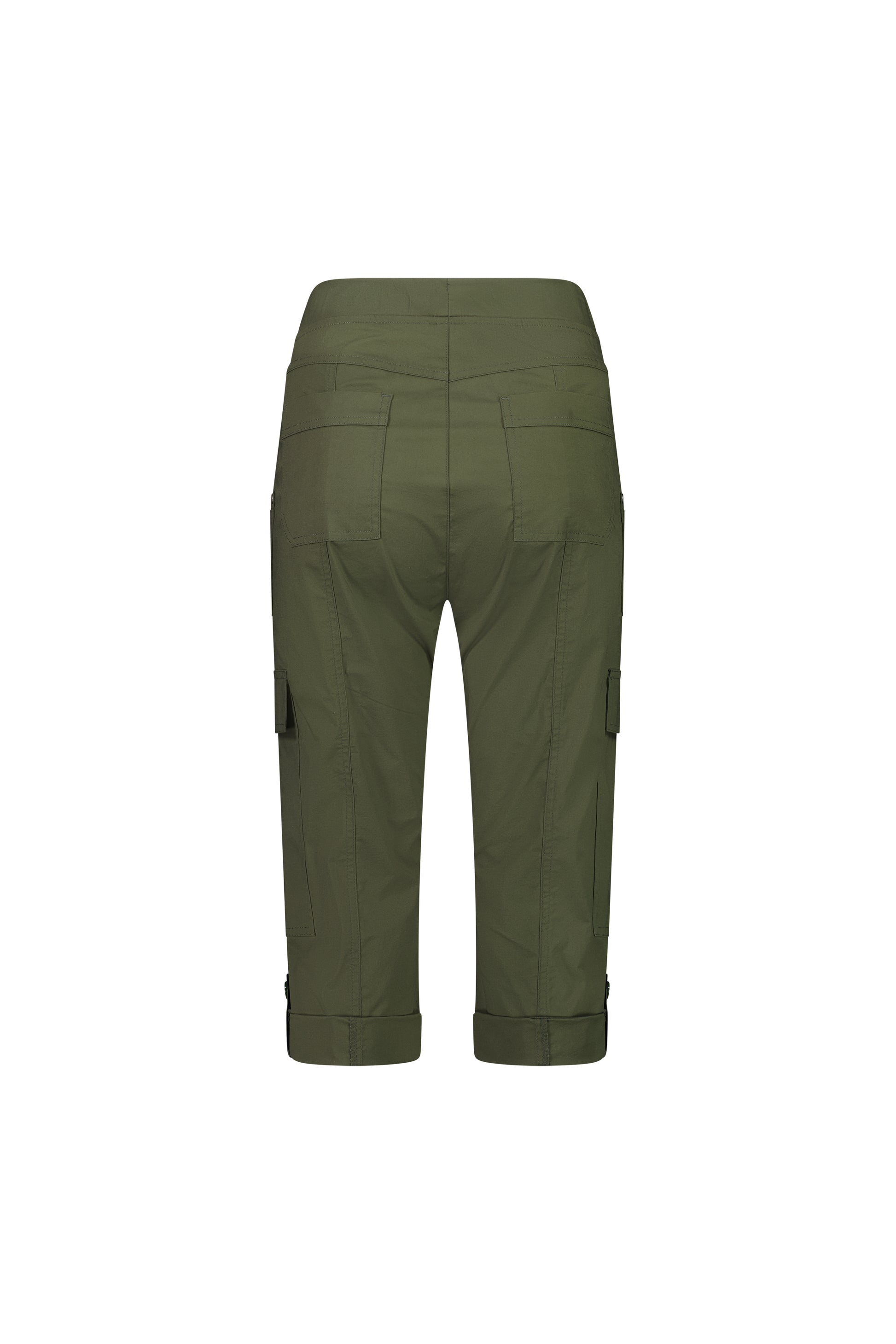 5710P Khaki - Poplin Pull On Cargo Pant - Vassalli