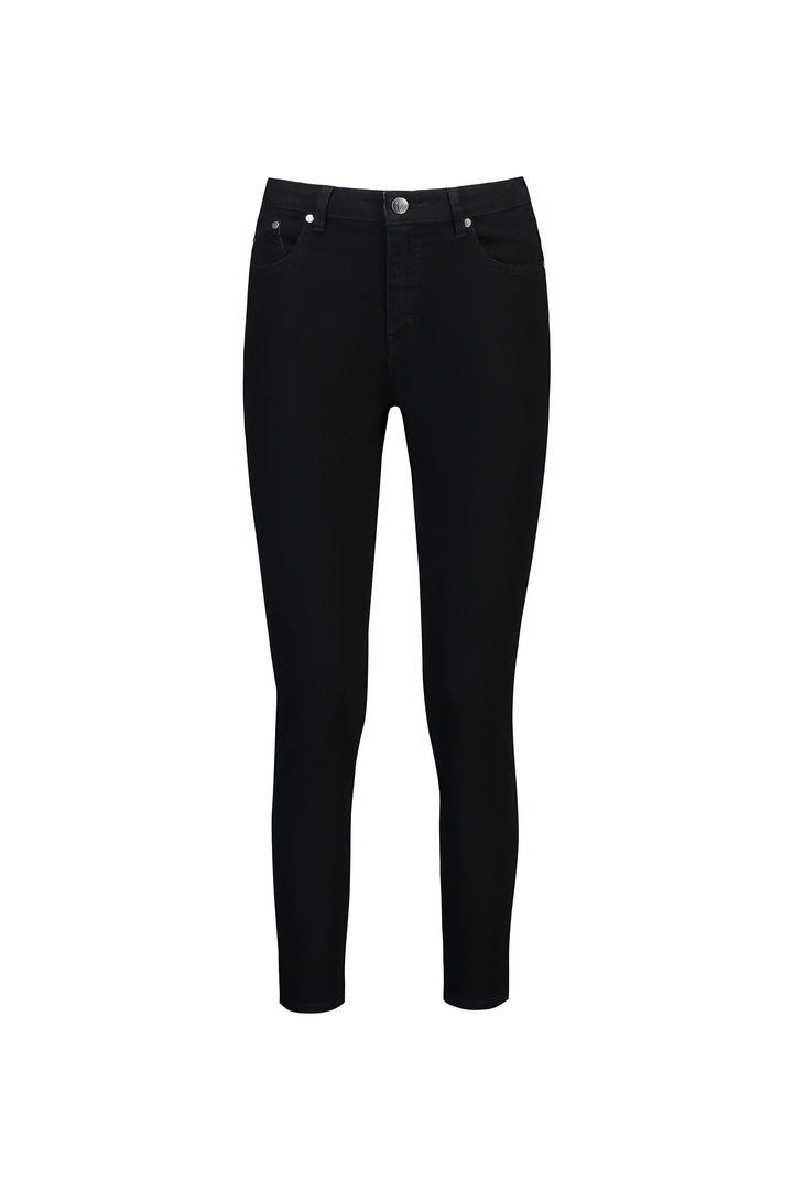5744 Black Denim - Skinny Leg Ankle Grazer Jean - Vassalli