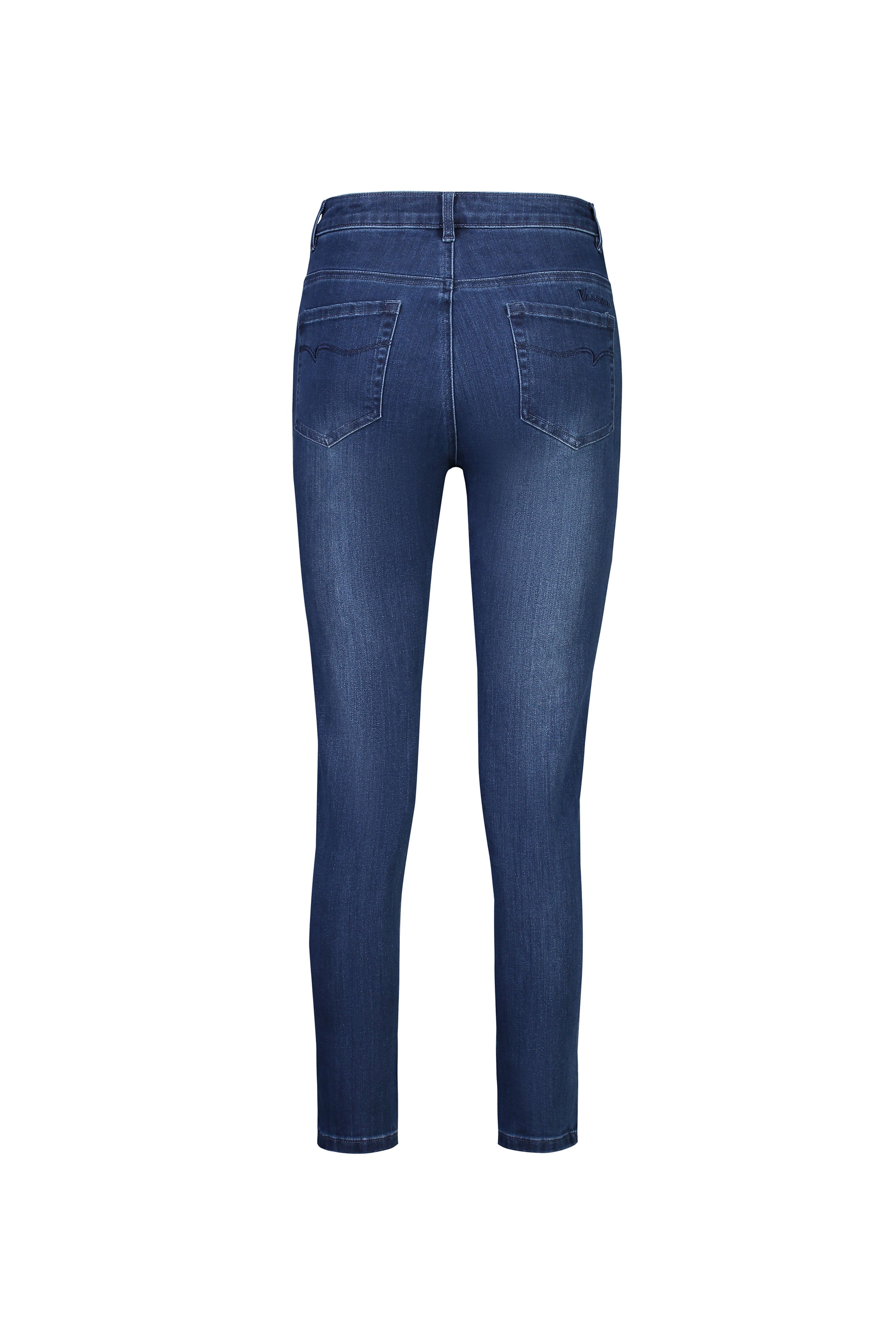5744 Blue Denim - Skinny Leg Ankle Grazer Jean - Vassalli