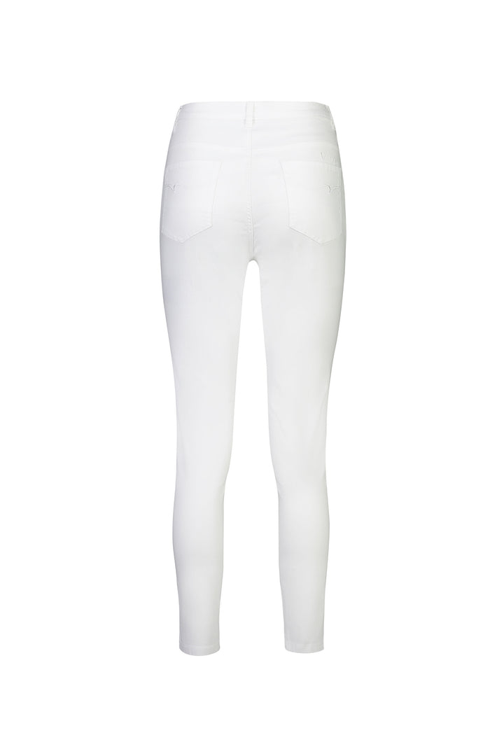 5744 White Denim - Skinny Leg Ankle Grazer Jean - Vassalli