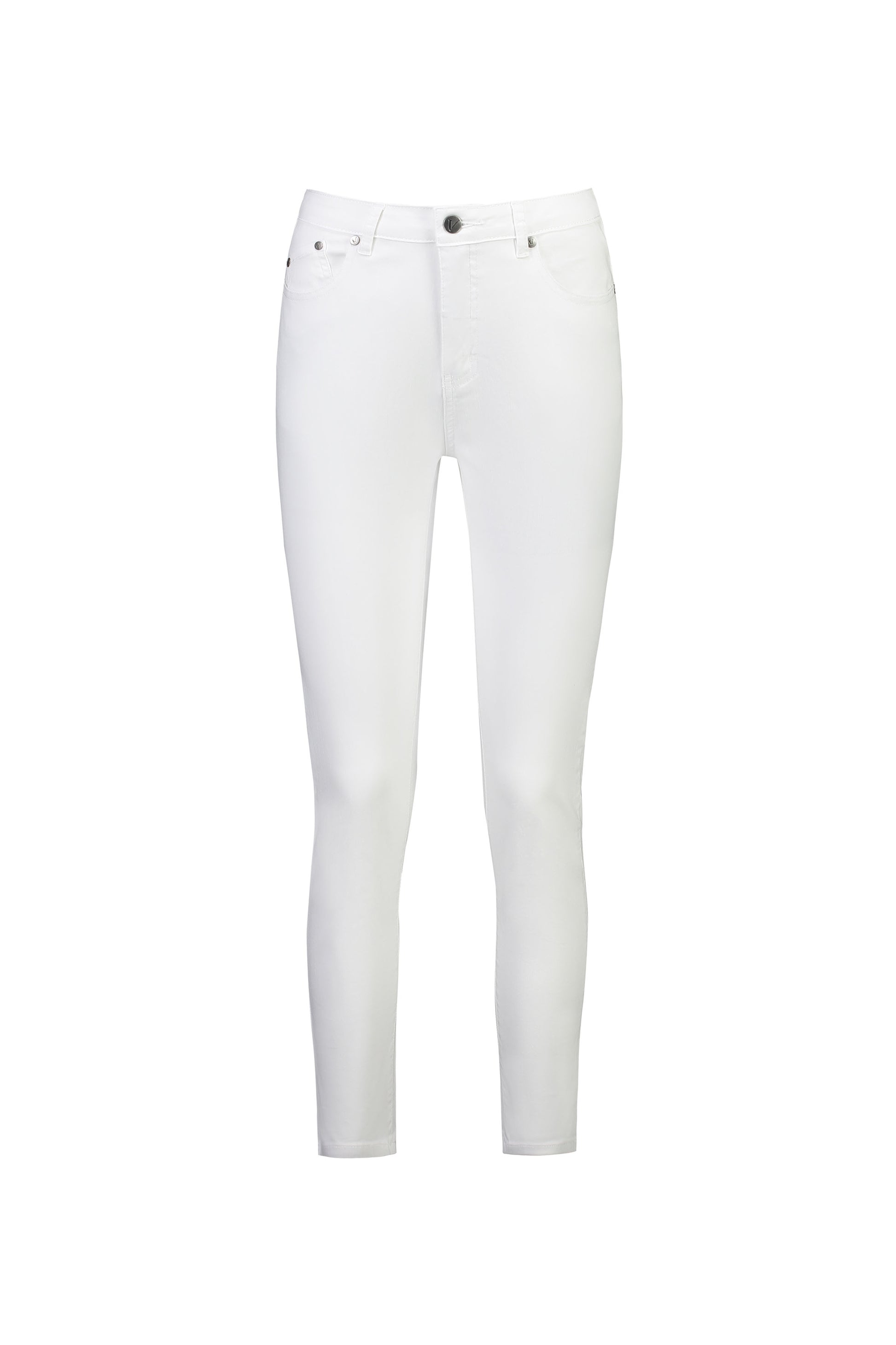 5744 White Denim - Skinny Leg Ankle Grazer Jean - Vassalli