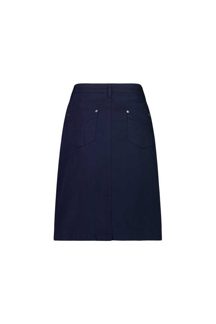 5751LW Navy - Plain Lightweight Skirt - Vassalli