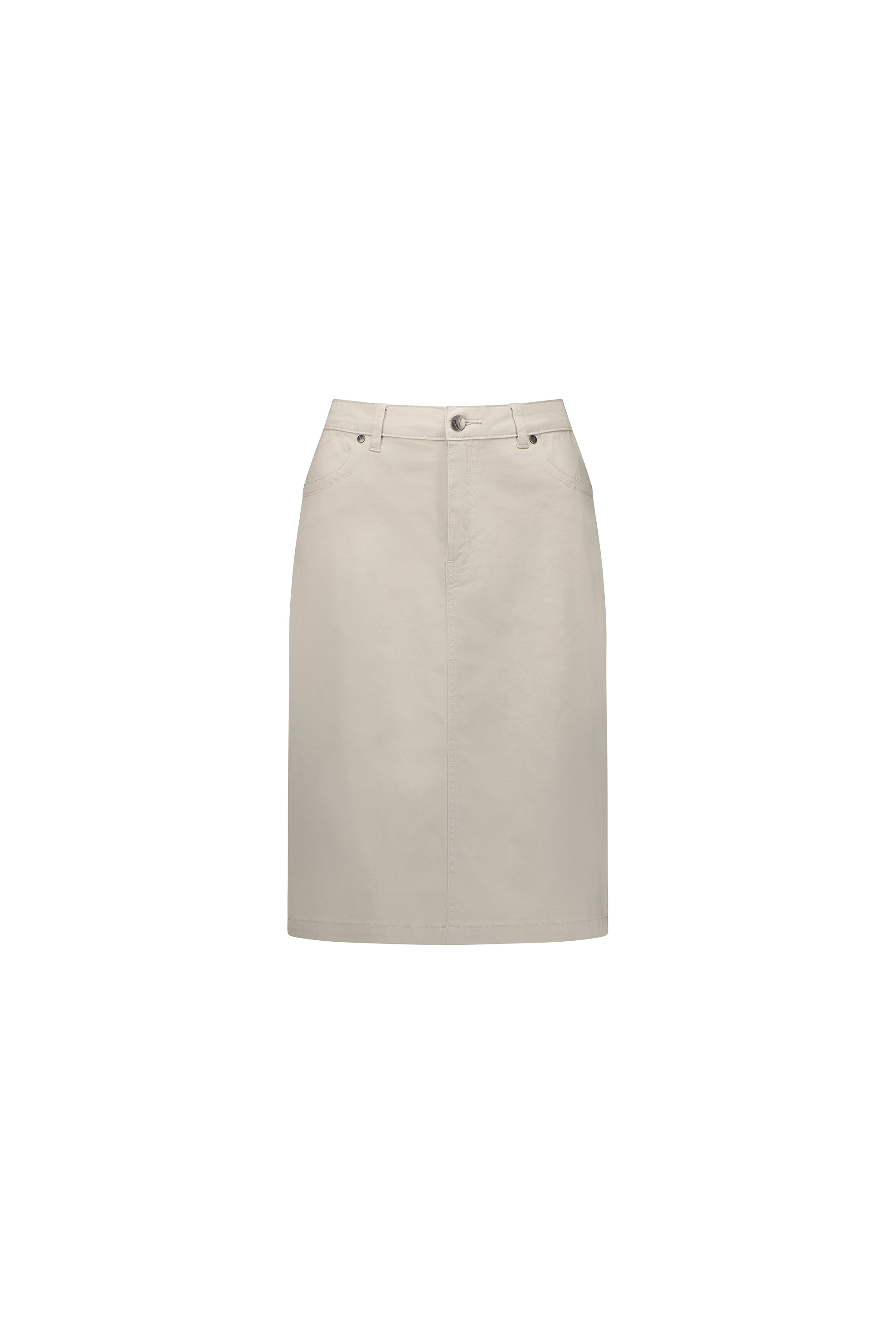 5751LW Pumice - Plain Lightweight Skirt - Vassalli