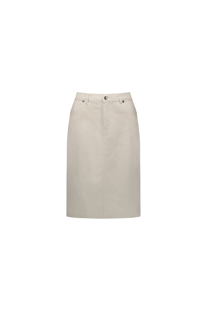 5751LW Pumice - Plain Lightweight Skirt - Vassalli
