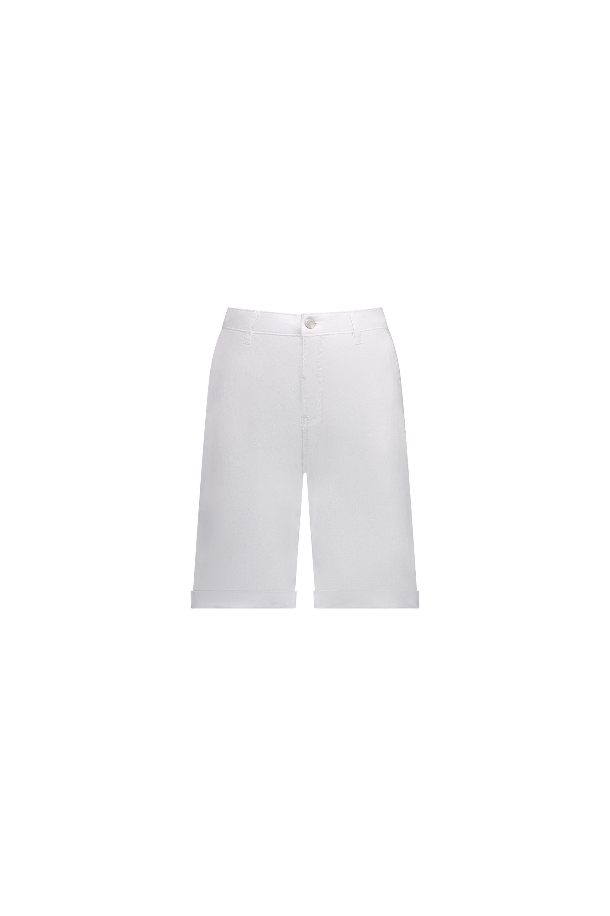 5775A White Denim - Slim Leg Above Knee Short - Vassalli