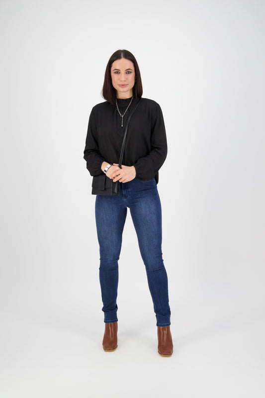 5780 Blue Denim - Skinny Leg Full Length Jean - Vassalli