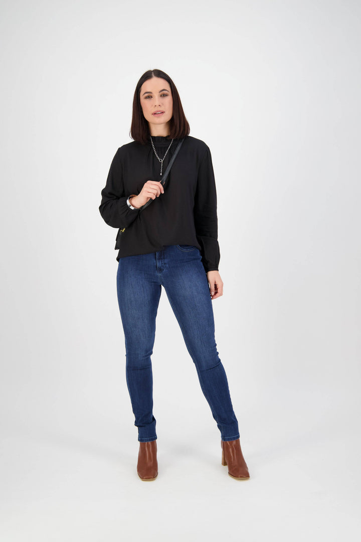 5780 Blue Denim - Skinny Leg Full Length Jean - Vassalli