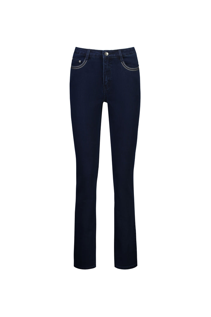 5781 Mid Blue - Slim Leg Full Length Jean - Vassalli