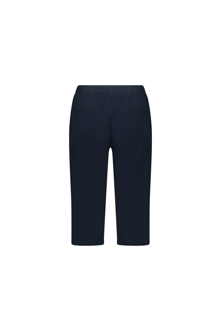 5789 Ink - Below Knee Slim Leg Elastic Waist Pant - Vassalli