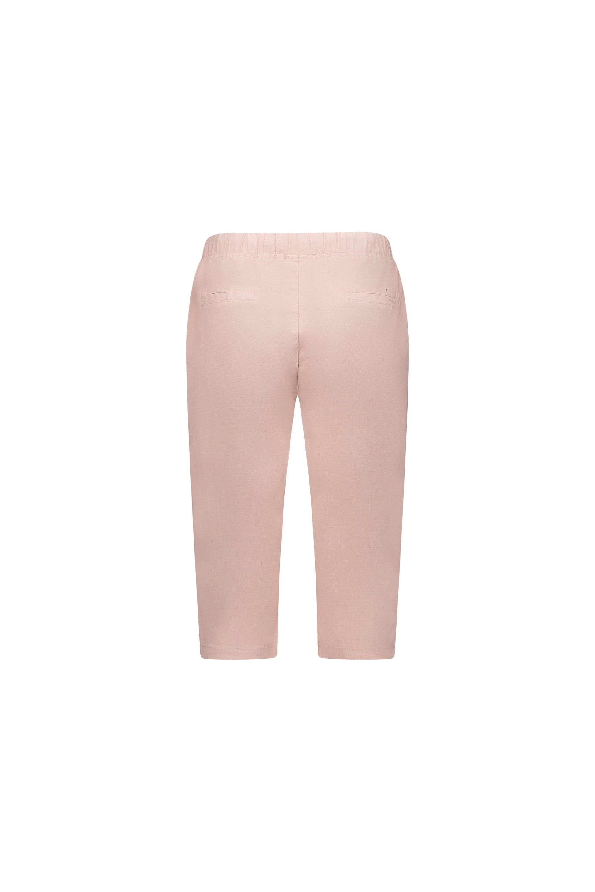 5789 Soft Pink - Below Knee Slim Leg Elastic Waist Pant - Vassalli