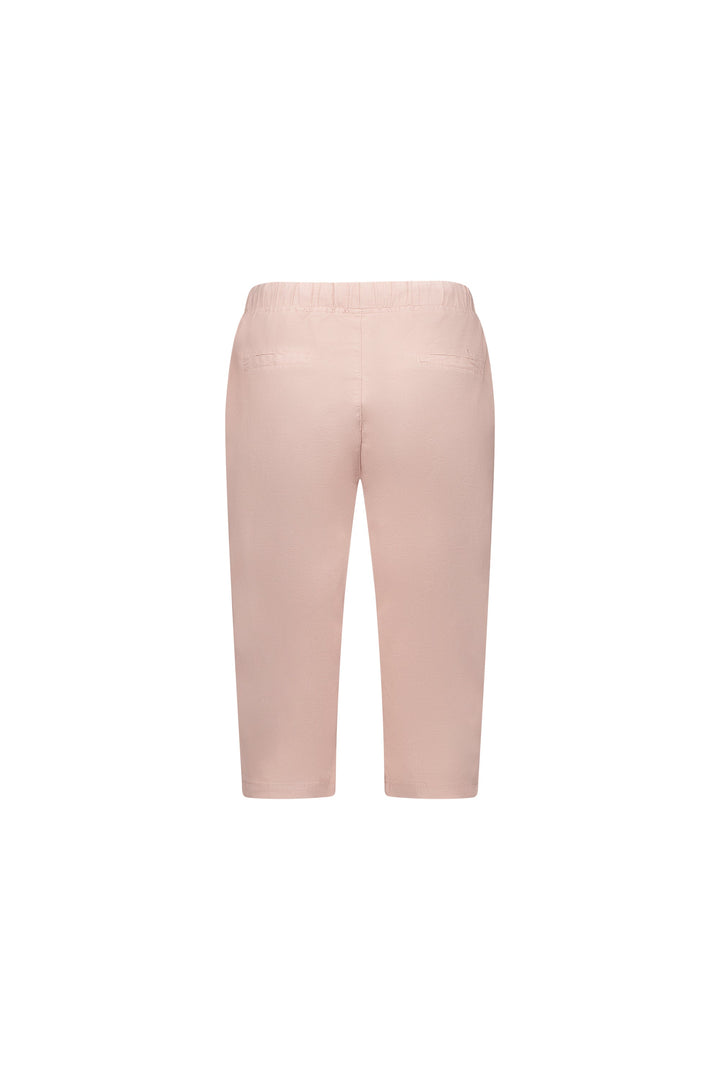 5789 Soft Pink - Below Knee Slim Leg Elastic Waist Pant - Vassalli