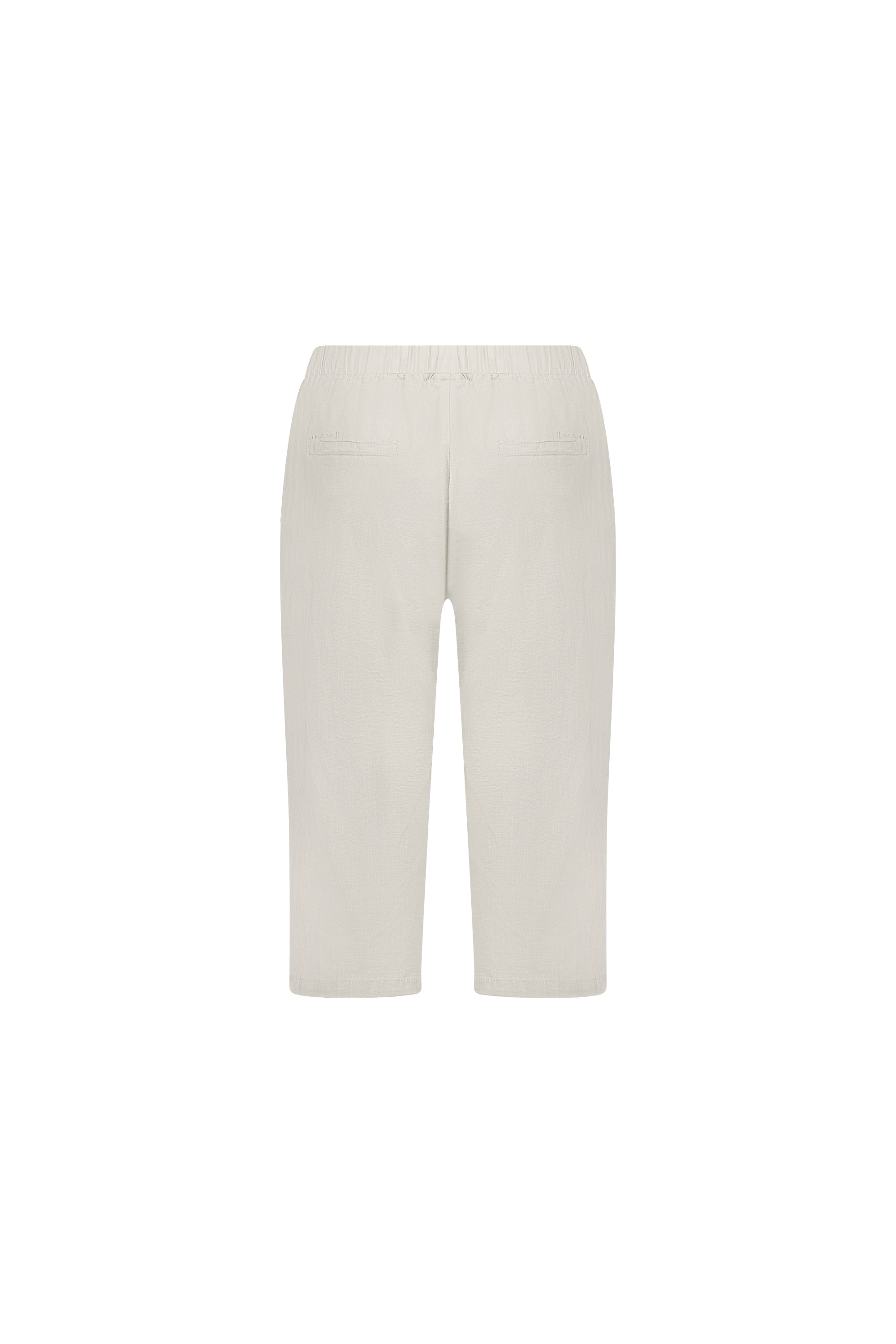 5789 Stone - Below Knee Slim Leg Elastic Waist Pant - Vassalli