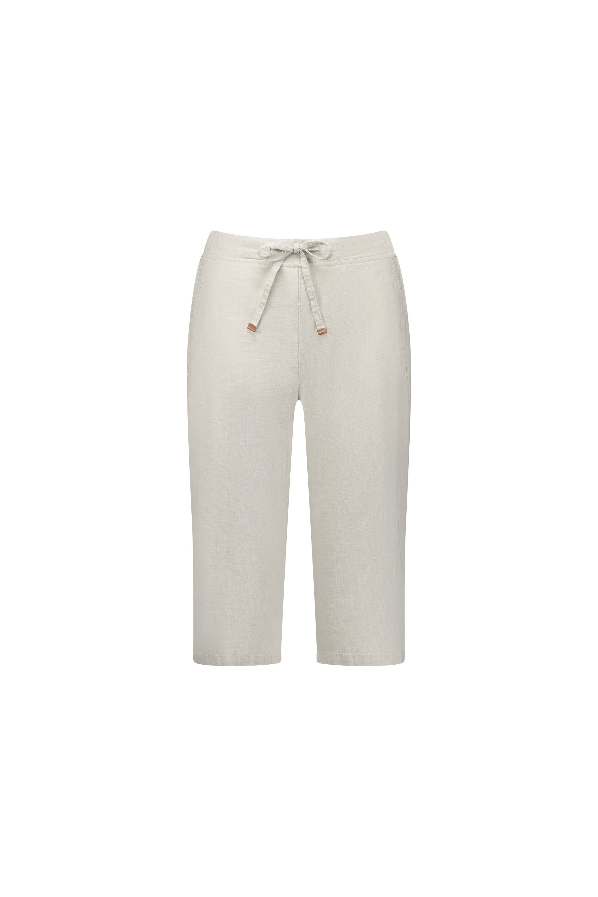 5789 Stone - Below Knee Slim Leg Elastic Waist Pant - Vassalli