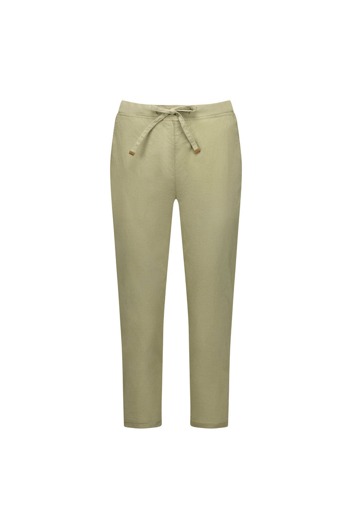 5790 Sage - 7/8 Length Skinny Leg Elastic Waist Pant - Vassalli