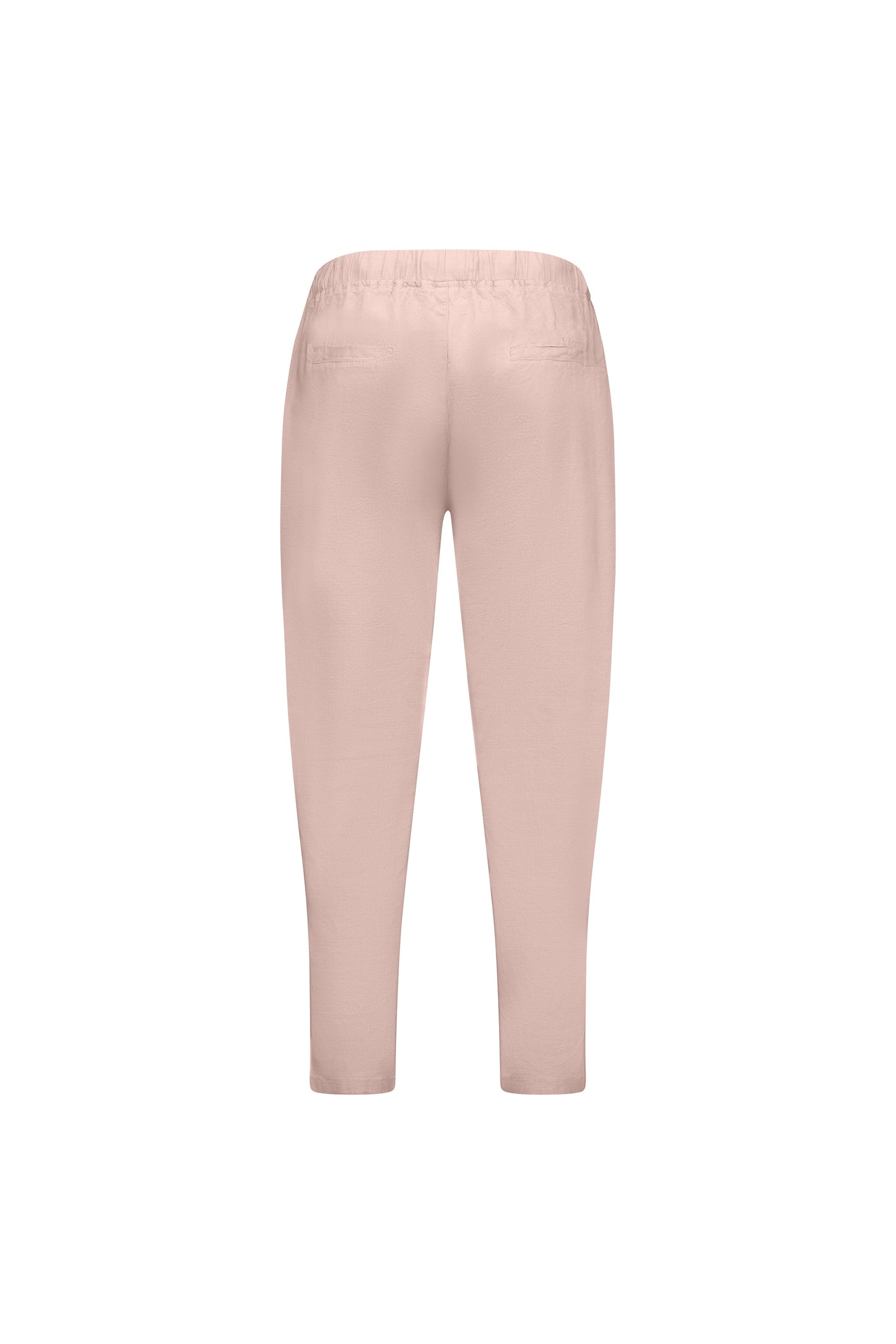 5790 Soft Pink - 7/8 Length Skinny Leg Elastic Waist Pant - Vassalli