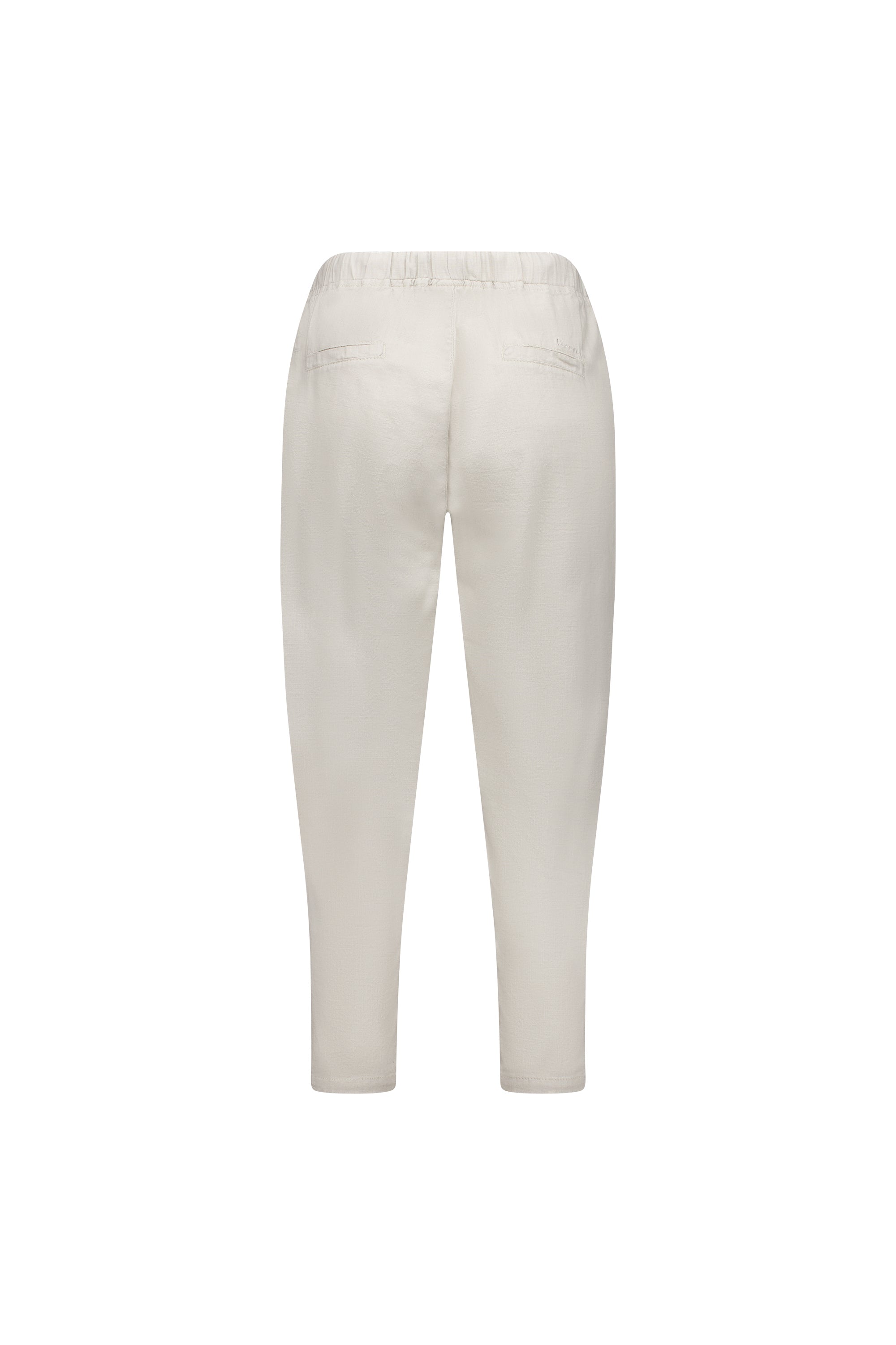 5790 Stone - 7/8 Length Skinny Leg Elastic Waist Pant - Vassalli
