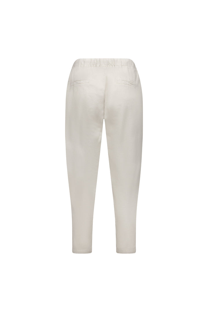 5790 Stone - 7/8 Length Skinny Leg Elastic Waist Pant - Vassalli