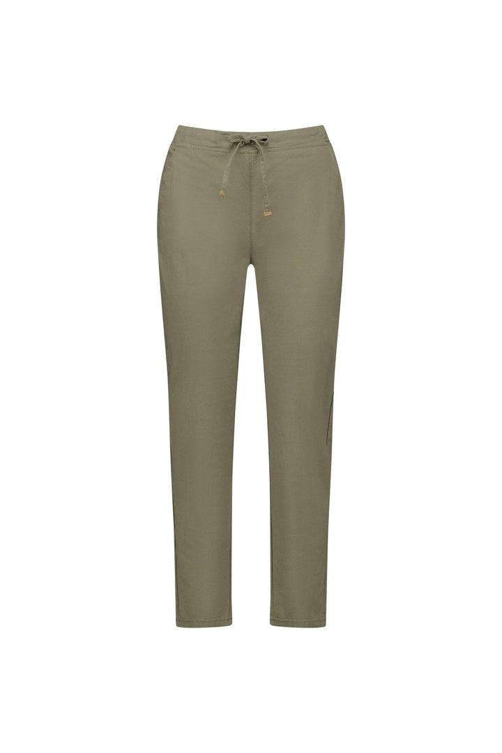 5791 Army - Ankle Grazer Slim Leg Elastic Waist Pant - Vassalli
