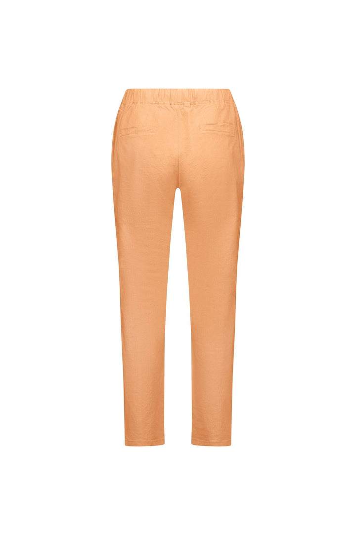 5791 Rockmelon - Ankle Grazer Slim Leg Elastic Waist Pant - Vassalli