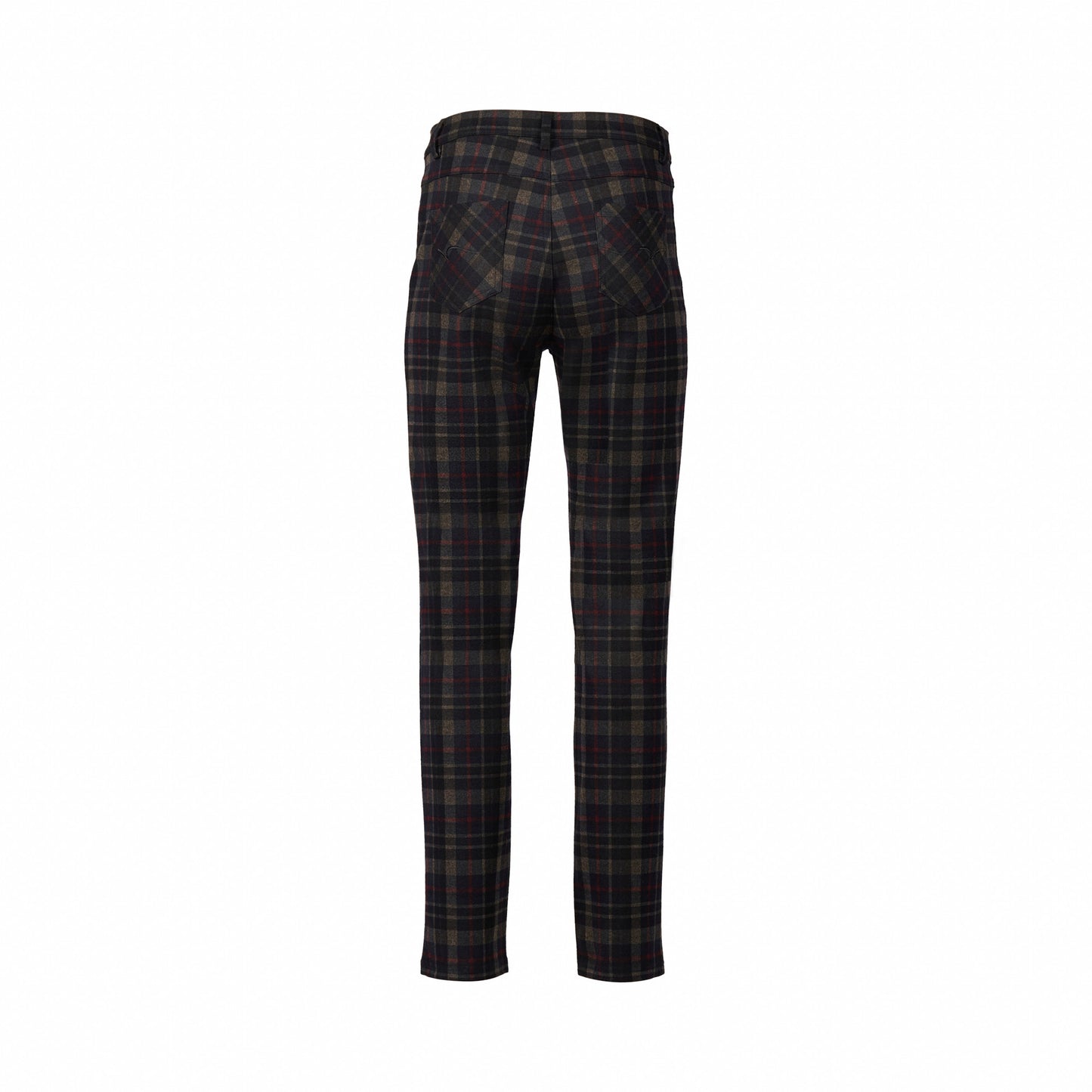 5803 Hyde - Slim Leg Full Length Printed Ponti Pant with Fly - Vassalli