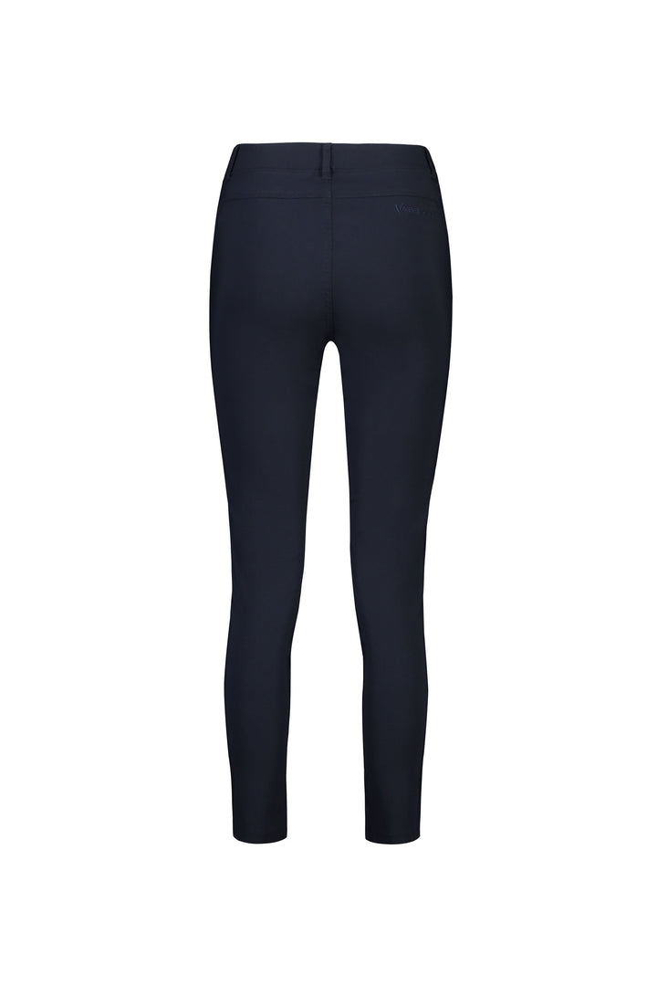 5853 Navy - Skinny Leg Ankle Grazer Pull-On Pant - Vassalli