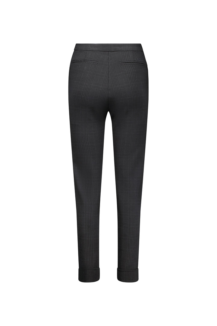 5894 Albert - Skinny Leg Full Length Printed Ponti Pant with Cuff - Vassalli
