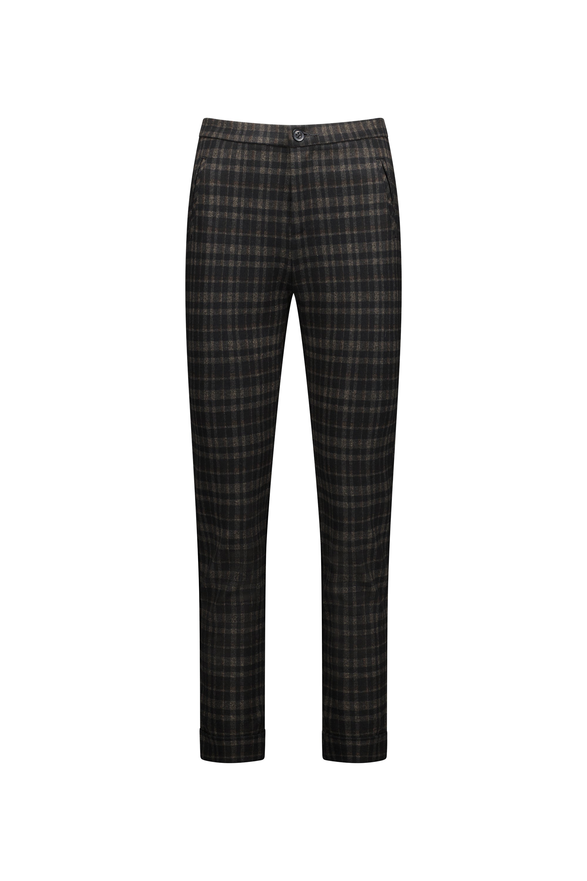 5894 Kingston - Skinny Leg Full Length Ponti Pant with Cuff - Vassalli